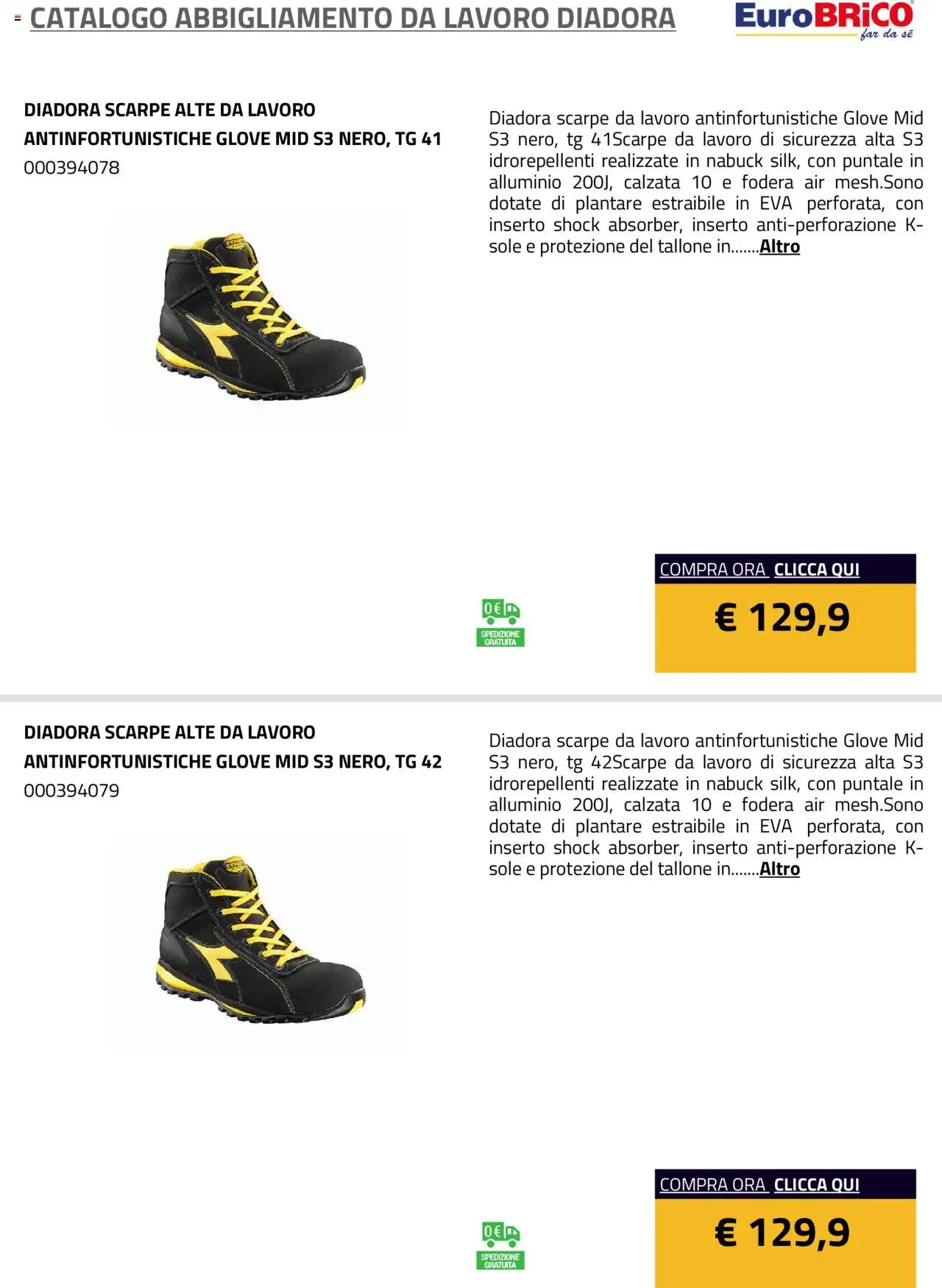 Volantino Eurobrico del 23.07.2025 | Pagina: 31 | Prodotti: Scarpe, Alluminio