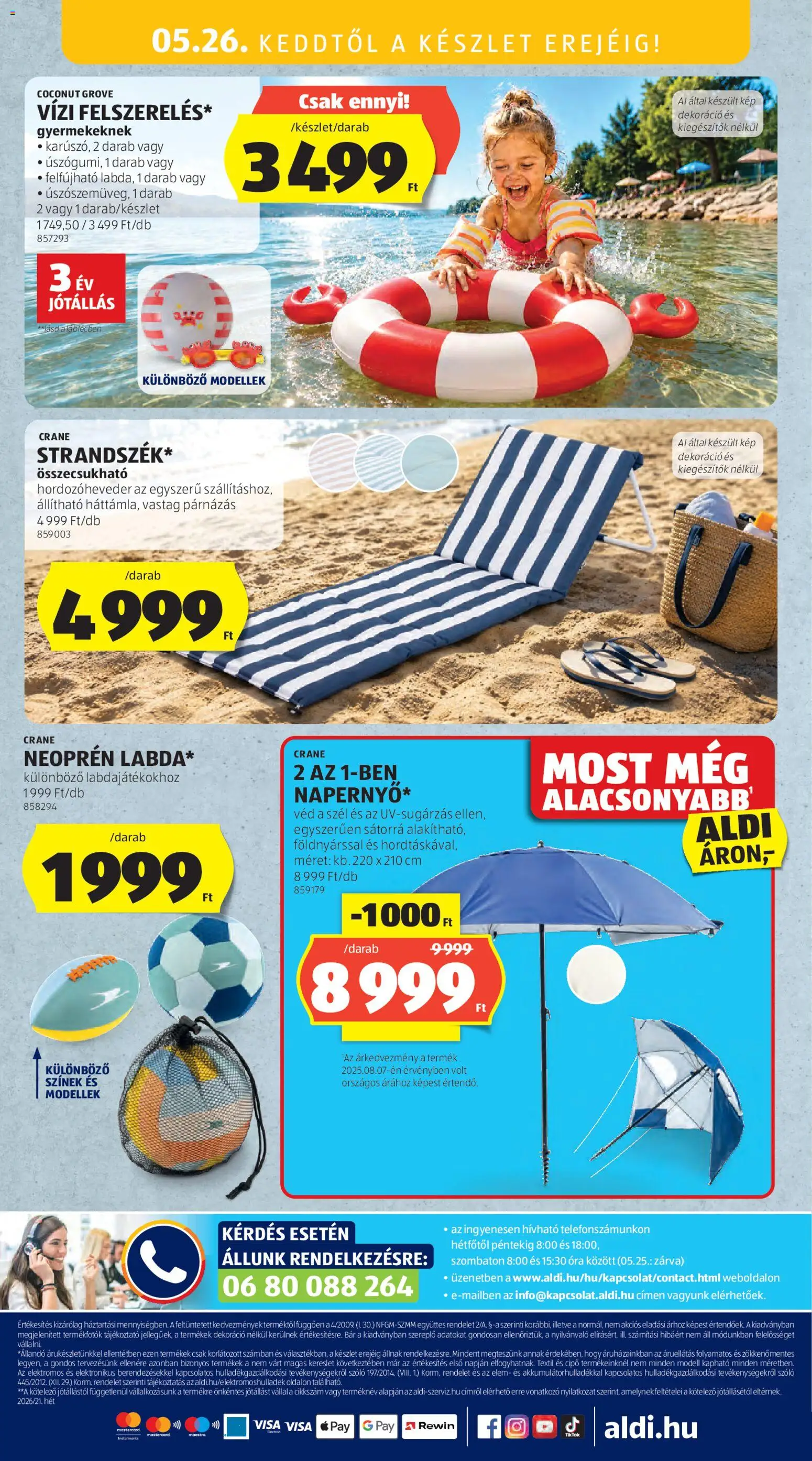 Aldi akciós ujság - amely érvényes a következő dátumtól: 21.05.2026 | Oldal: 26 | Termékek: Szőlő, Óra, Dekoráció