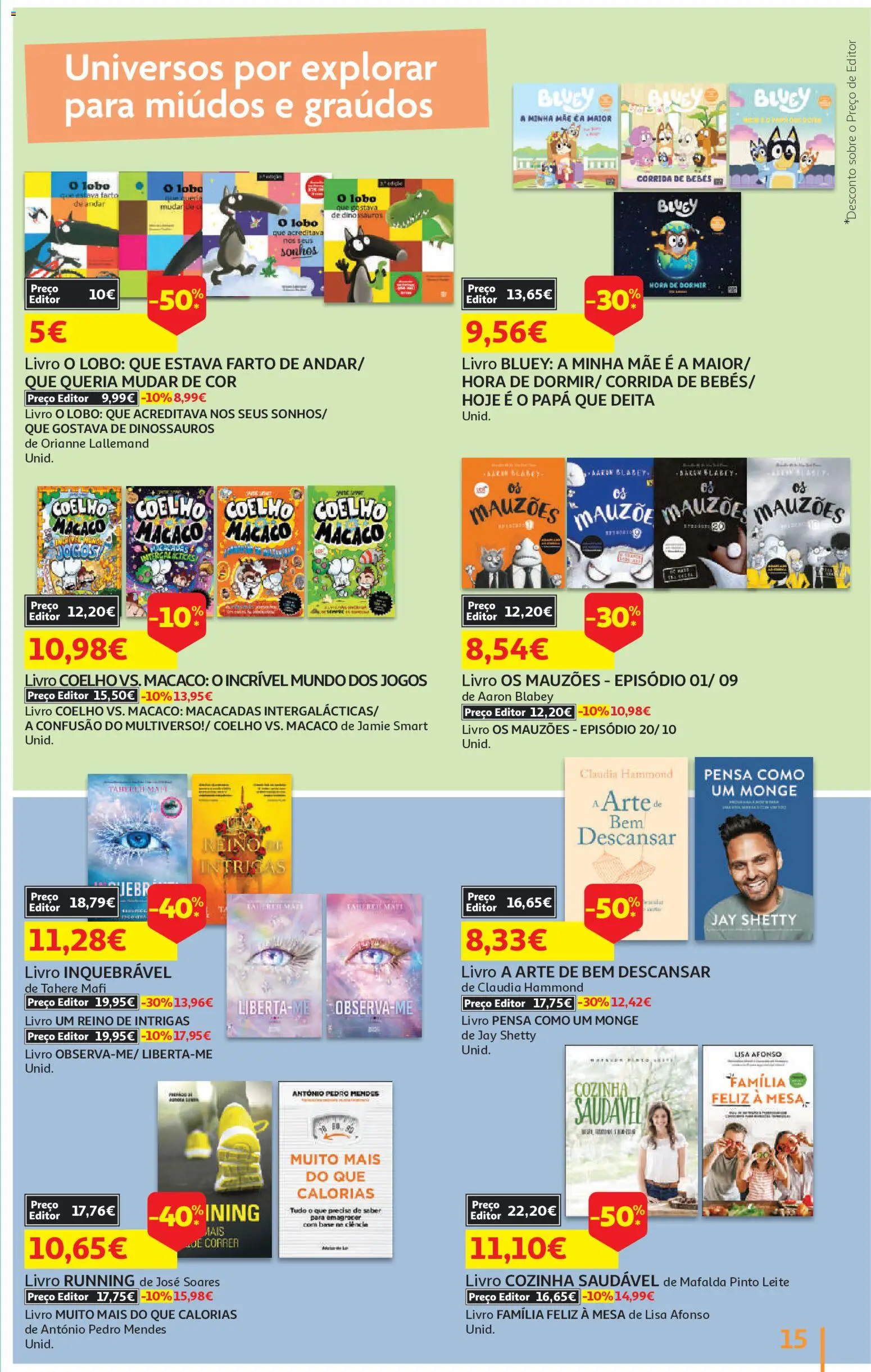 Auchan - Vida no Exterior │ válido de 06.05.2026 | Página: 15 | Produtos: Jogos, Base, Leite, Coelho