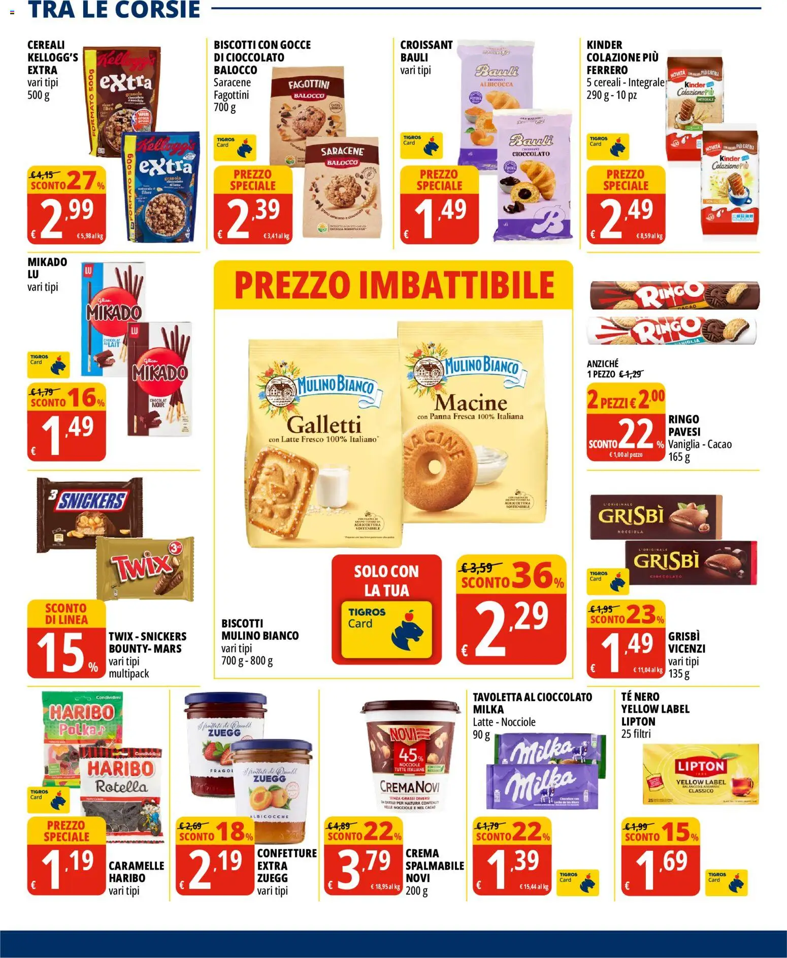 Volantino Tigros del 16/09/2026 | Pagina: 24 | Prodotti: Crema, Tè, Latte, Tavoletta