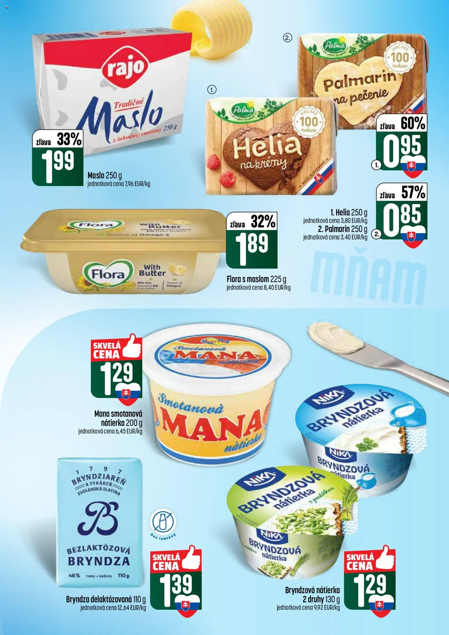 Nové COOP Jednota akcie – leták je platný od 07.05.2026 | Strana: 23 | Produkty: Maslo, Palmarin, Bryndza, Flora