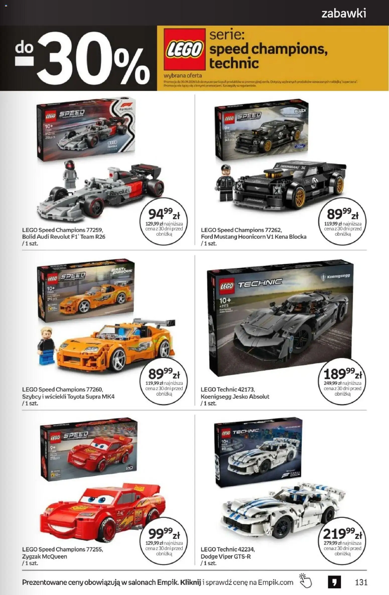 Empik promocje od 23.09.2026 | Strona: 131 | Produkty: Zabawki, Lego, Pasta