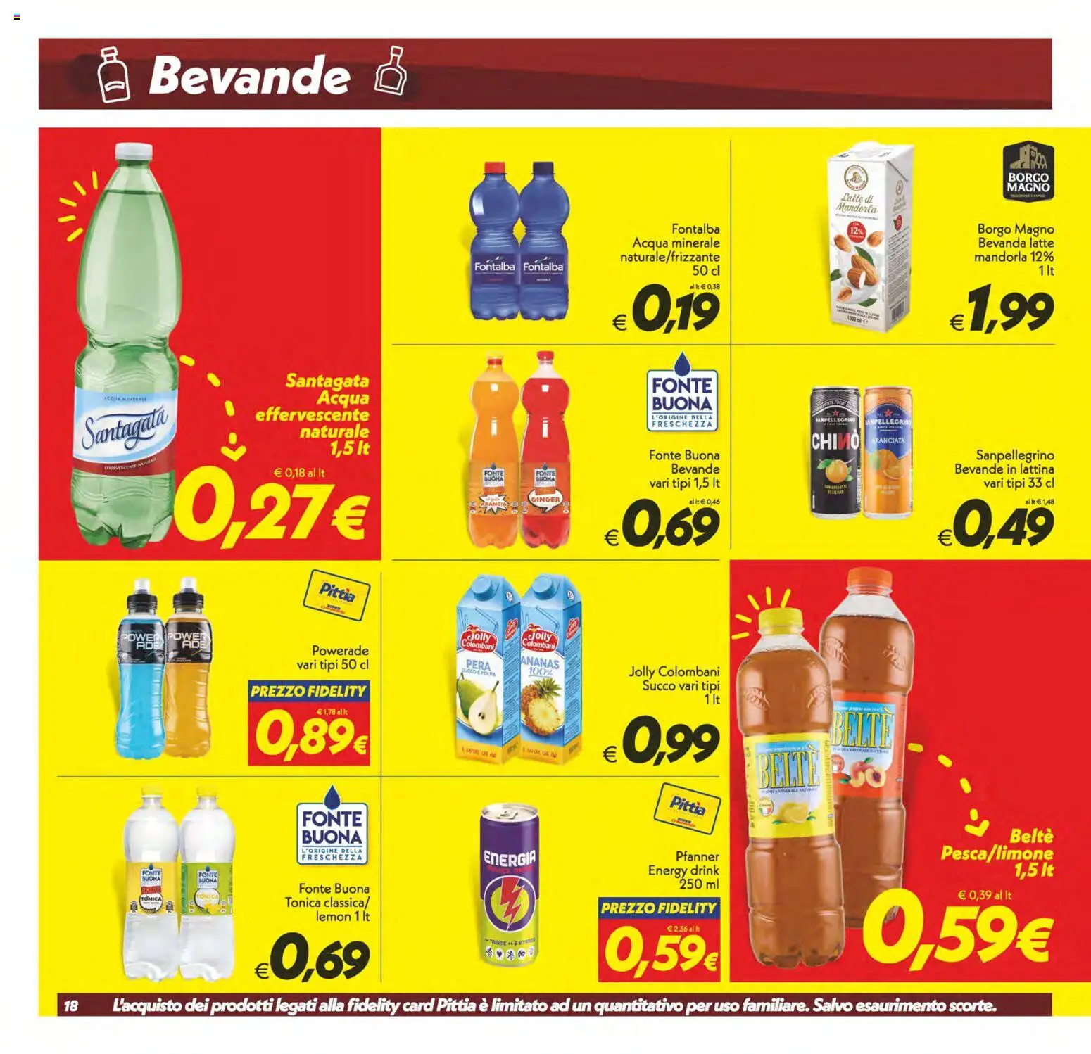 Volantino SuperConveniente del 07.04.2026 | Pagina: 18 | Prodotti: Succo, Acqua, Latte, Pera