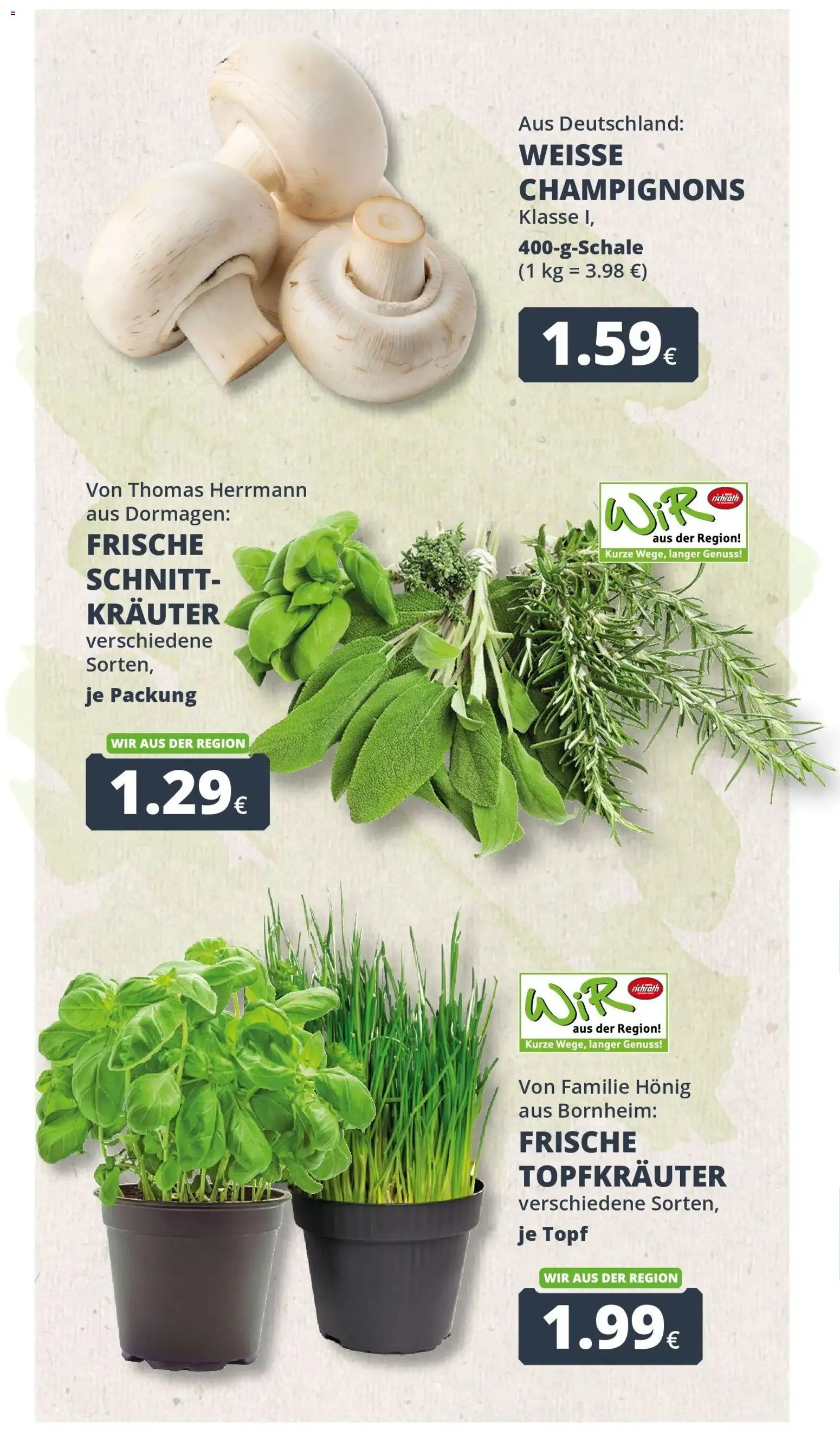 REWE Prospekt ab 28.09.2026 zum Blättern » Angebote | Seite: 2 | Produkte: Champignons