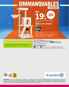 E.Leclerc - Prévisualisation de E.Leclerc catalogue valide à partir de 30/06/2026 | Page: 36 | Produits: Arbre à chat, Brosse, Panier
