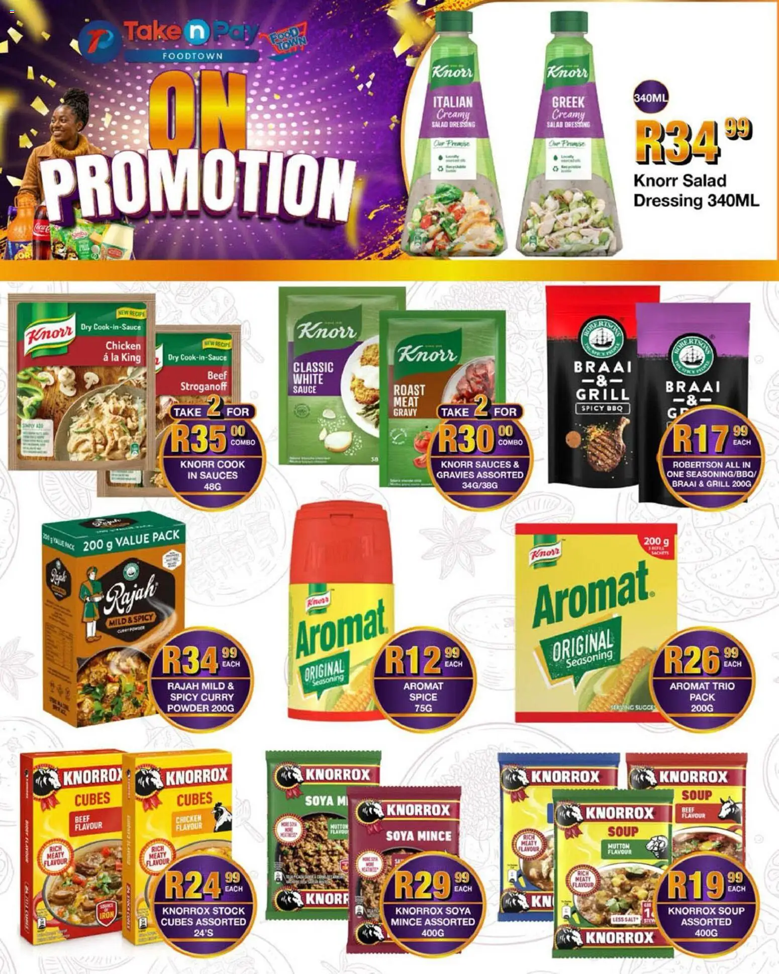 New Take n Pay catalogue – valid from 04.05.2026 | Page: 11 | Products: Chicken, Powder, Aromat, Soya mince