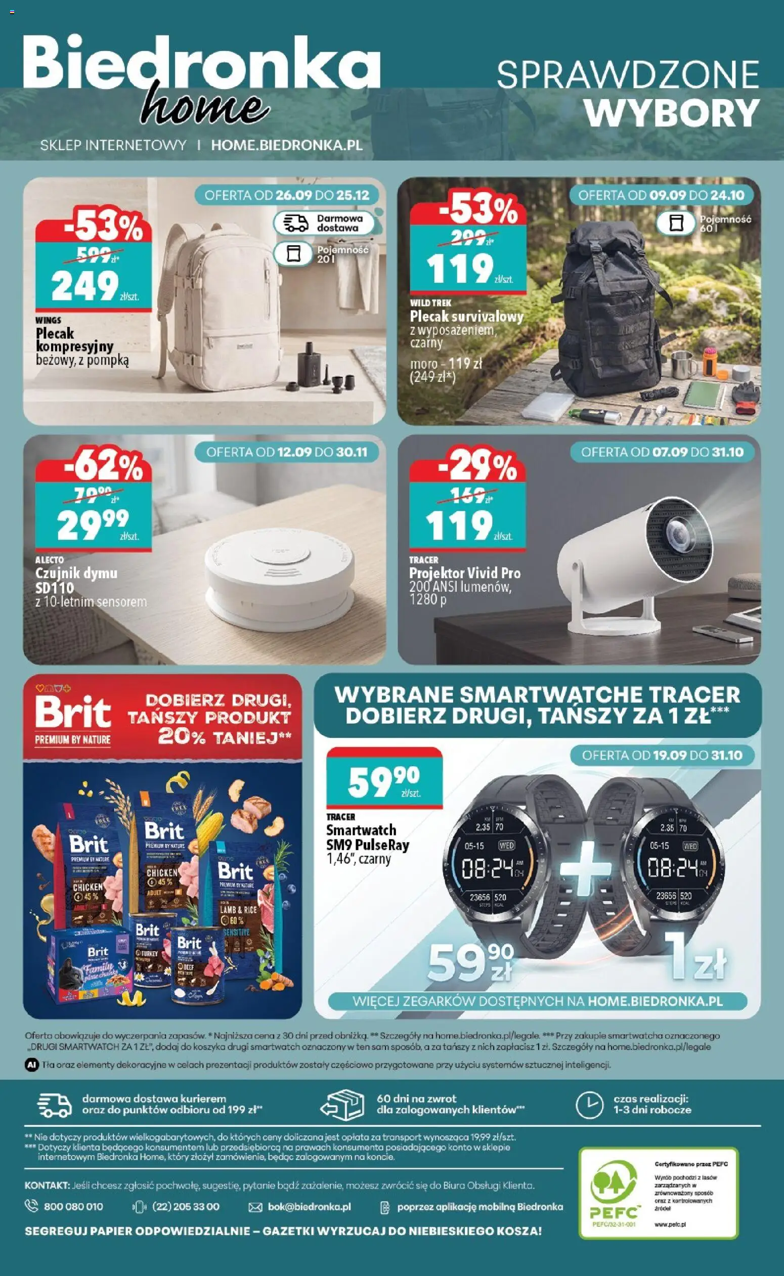 Biedronka gazetka - Home od 26.09.2026 | Strona: 6 | Produkty: Plecak, Smartwatch