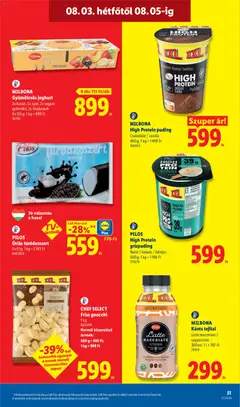 Lidl akciós újság - amely érvényes a következő dátumtól: 2026.07.30. | Oldal: 51 | Termékek: Őszibarack, Protein, Csokoládé, Gnocchi