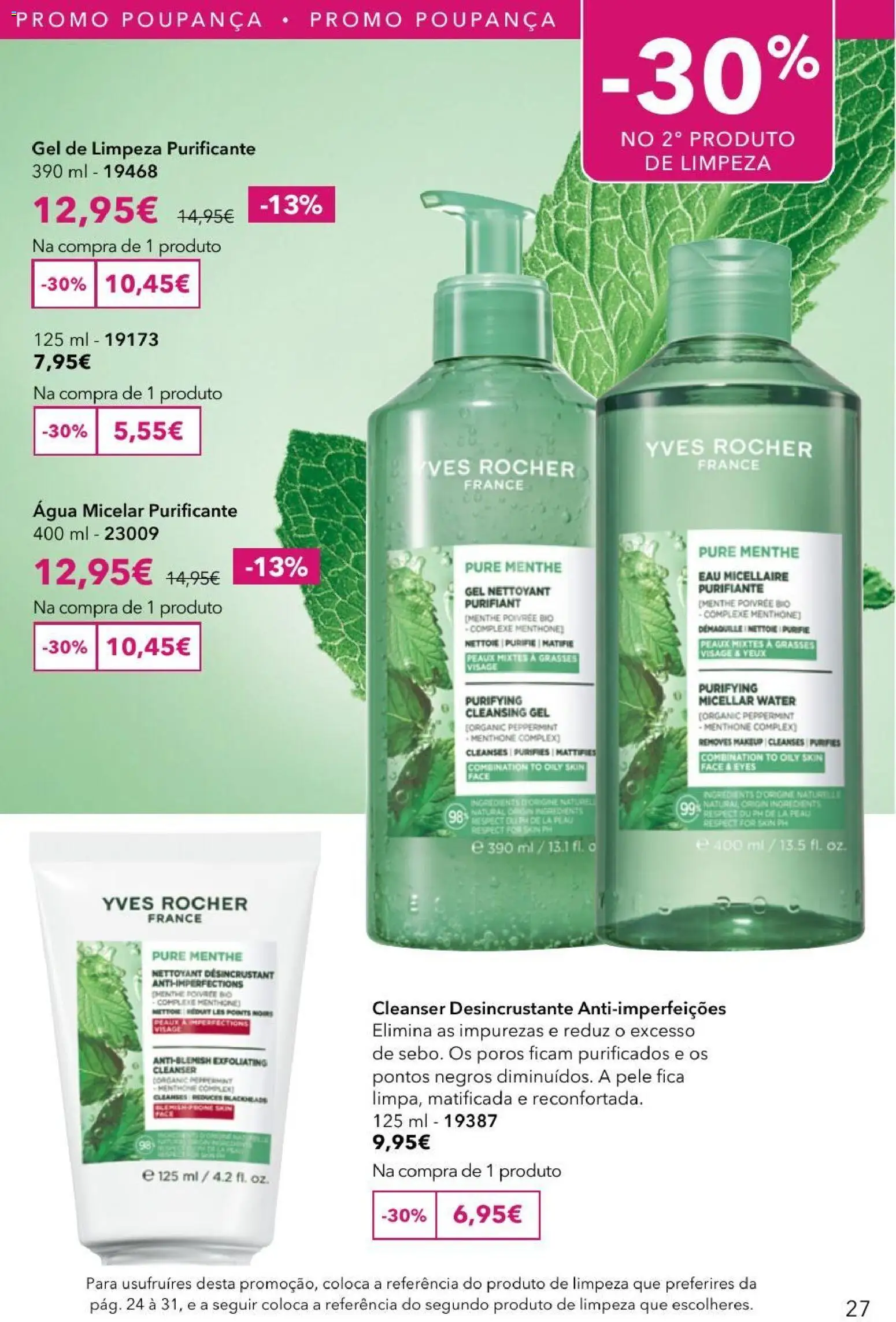 Yves Rocher catálogo 11 │ válido de 27/08/2026 | Página: 27 | Produtos: Agua, Água micelar, Gel de limpeza