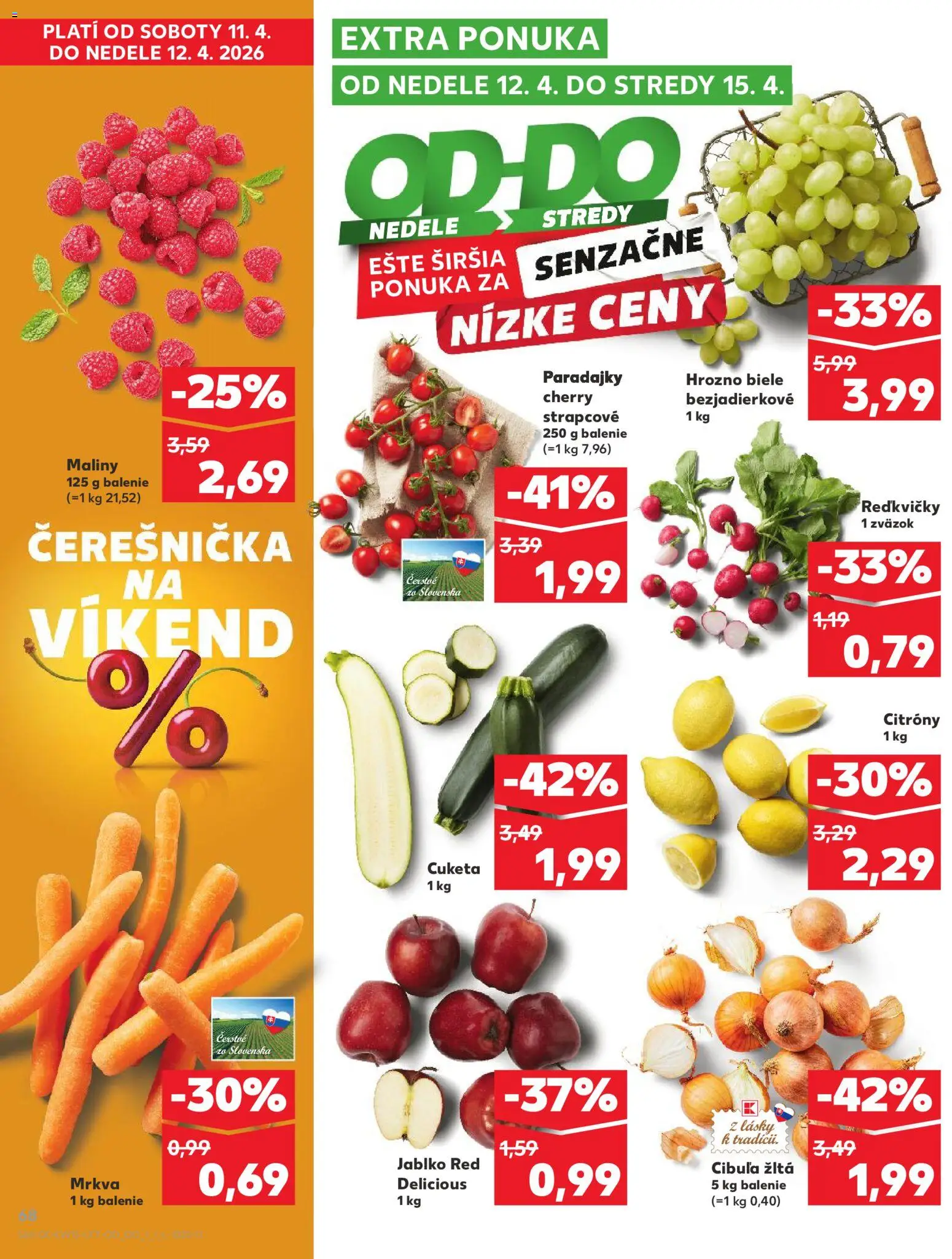 Kaufland SK akciós ujság - amely érvényes a következő dátumtól: 09.04.2026 | Oldal: 68