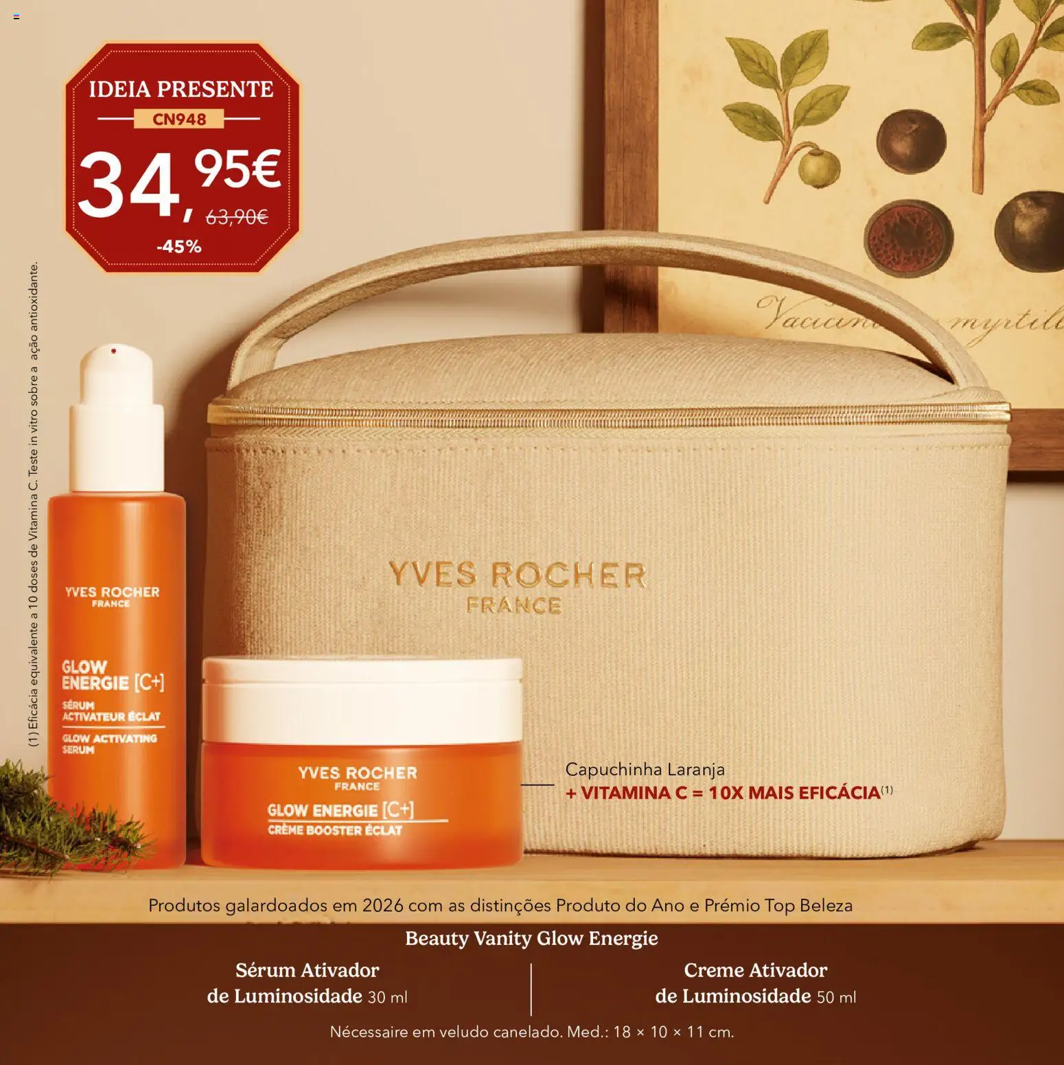 Yves Rocher Catálogo de natal │ válido de 21/10/2026 | Página: 36 | Produtos: Necessaire, Sérum, Vitamina c, Creme