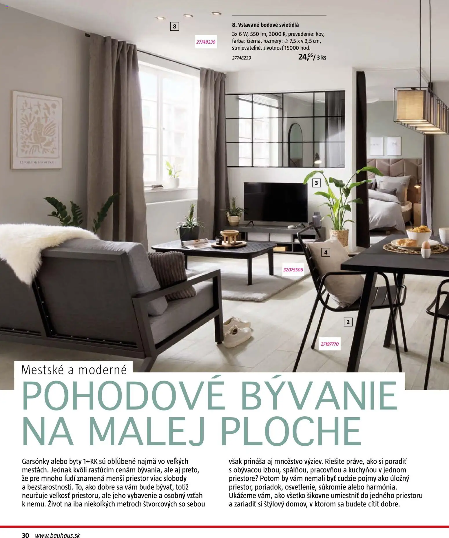 Nové Bauhaus akcie – leták je platný od 03.08.2026 | Strana: 30 | Produkty: Svietidlá