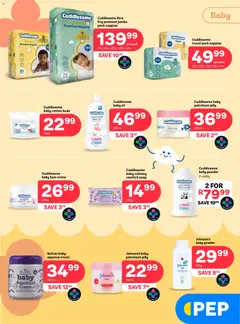 PEP Stores specials catalogue – valid from 23.04.2026 | Page: 3 | Products: Powder, Petroleum jelly, Nappies, Cotton buds