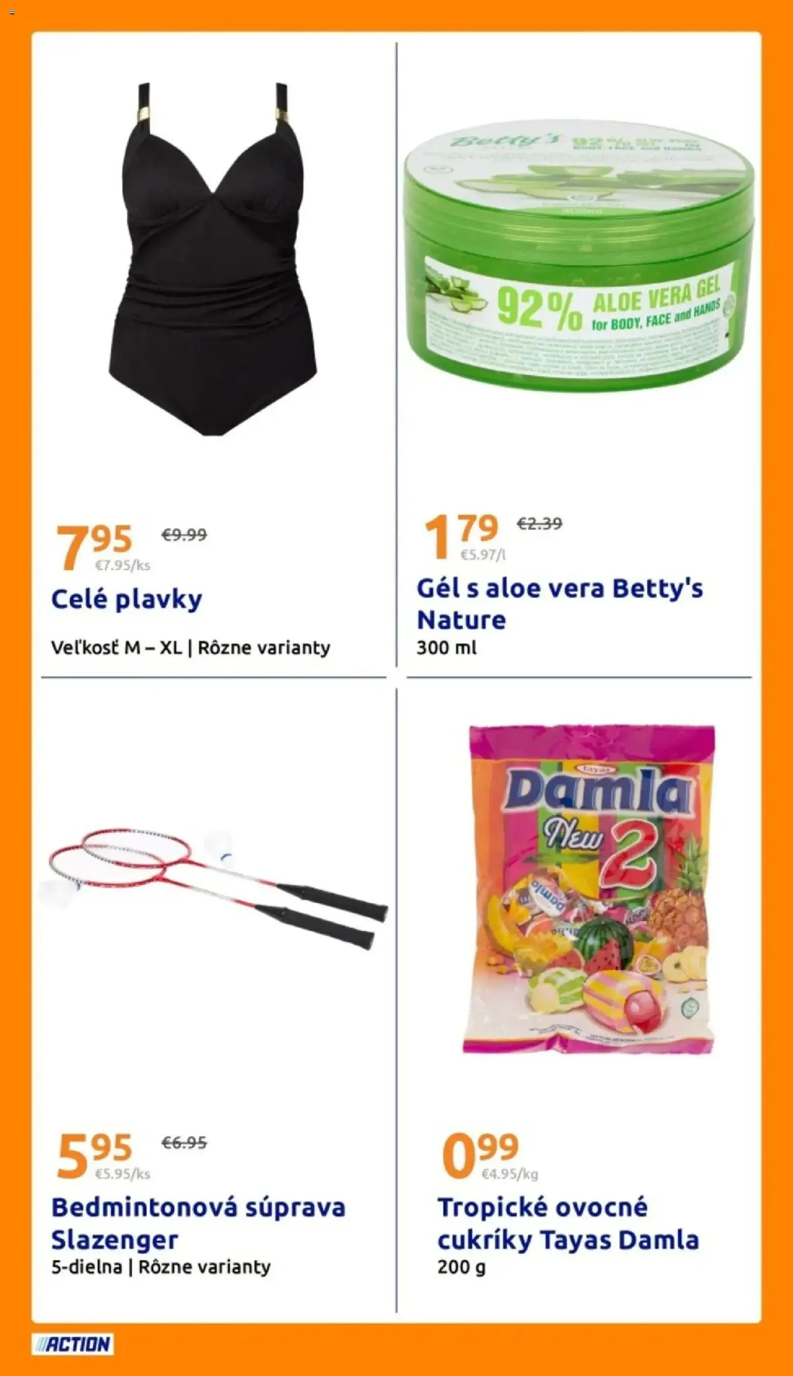 Nové Action akcie – leták je platný od 03.06.2026 | Strana: 21 | Produkty: Cukríky, Plavky