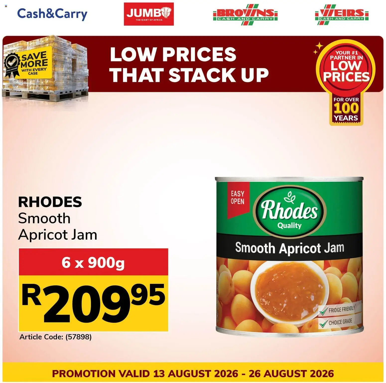 New Jumbo catalogue – valid from 13/08/2026 | Page: 1 | Products: Jam, Case, Fridge