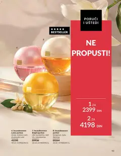 Incandessence Lotus parfem, dunja, lotosov cvet, drvenaste note - pregled AVON kataloga - važi od 01.06.2026 | Strana: 93 | Proizvode: Parfem, Ulje