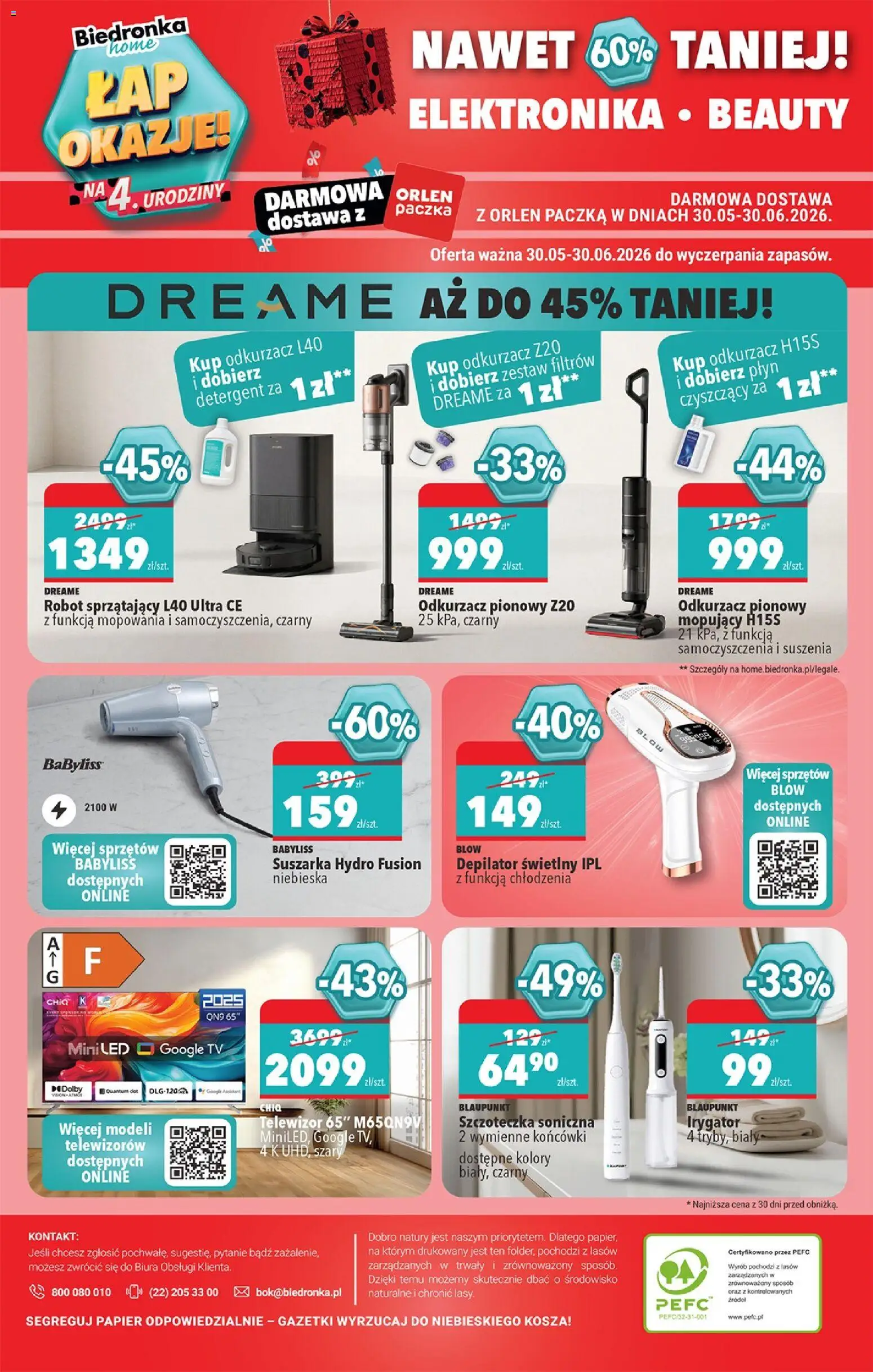 Biedronka Polsko leták - Hity i inspiracje od 13.06.2026 | Strana: 50 | Produkty: Depilátor, Robot, Elektronika, LED