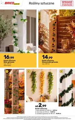 Pogląd oferty "Brico Marché gazetka - Jesienne Inspiracje" - ważna od 17.08.2026 | Strona: 6 | Produkty: Girlanda, Rosliny
