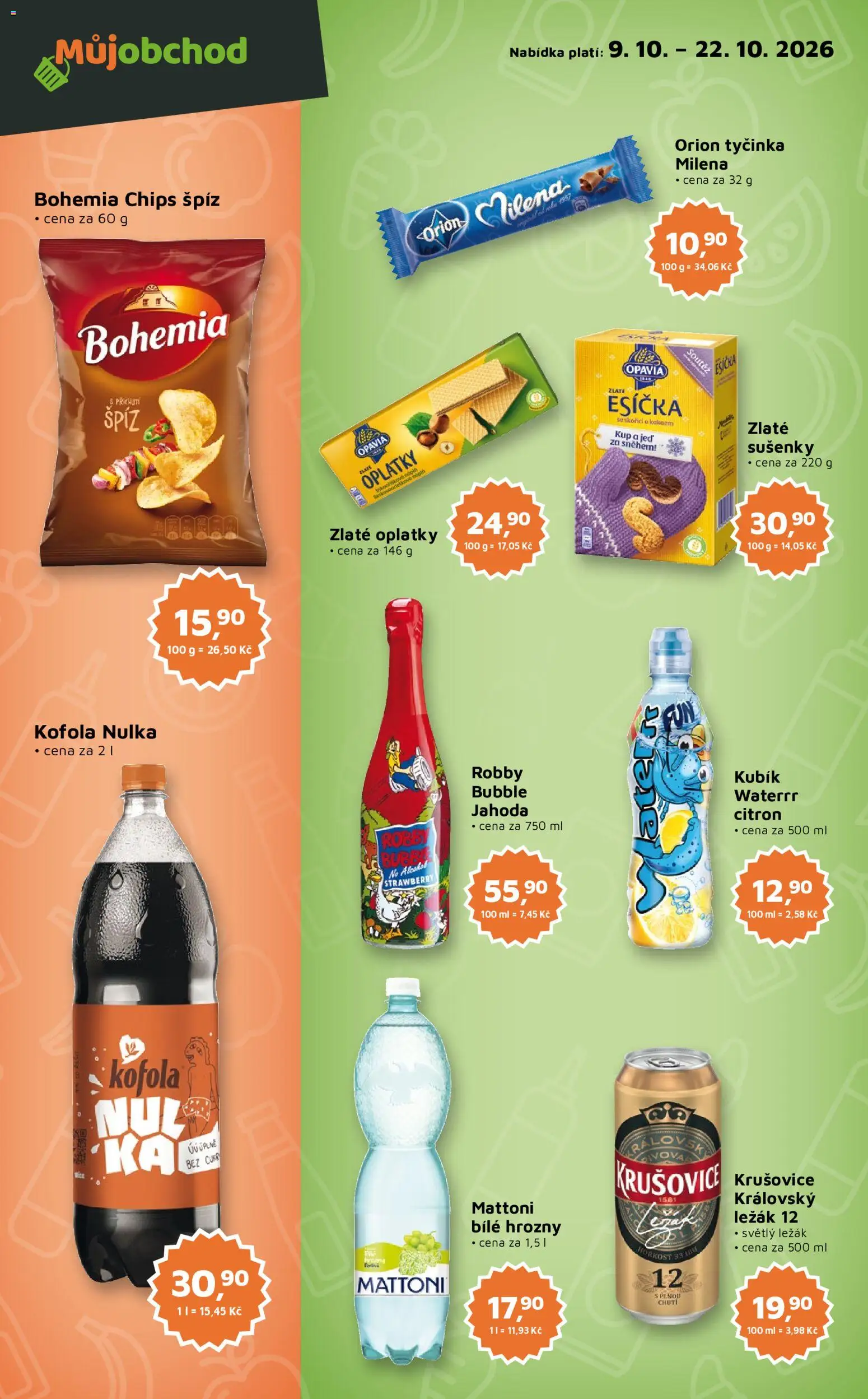 Můj obchod leták - Brand od 09.10.2026 | Strana: 3 | Produkty: Špíz, Bílé hrozny, Citron, Hrozny
