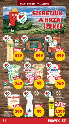 KÉKFORRÁS ÁSVÁNYVÍZ extra dús, 1,5 liter, 66 Ft/liter - amely érvényes a következő dátumtól: 2026.09.10. | Oldal: 17 | Termékek: Napraforgó, Csemegekukorica, Gyulai kolbász, Bor