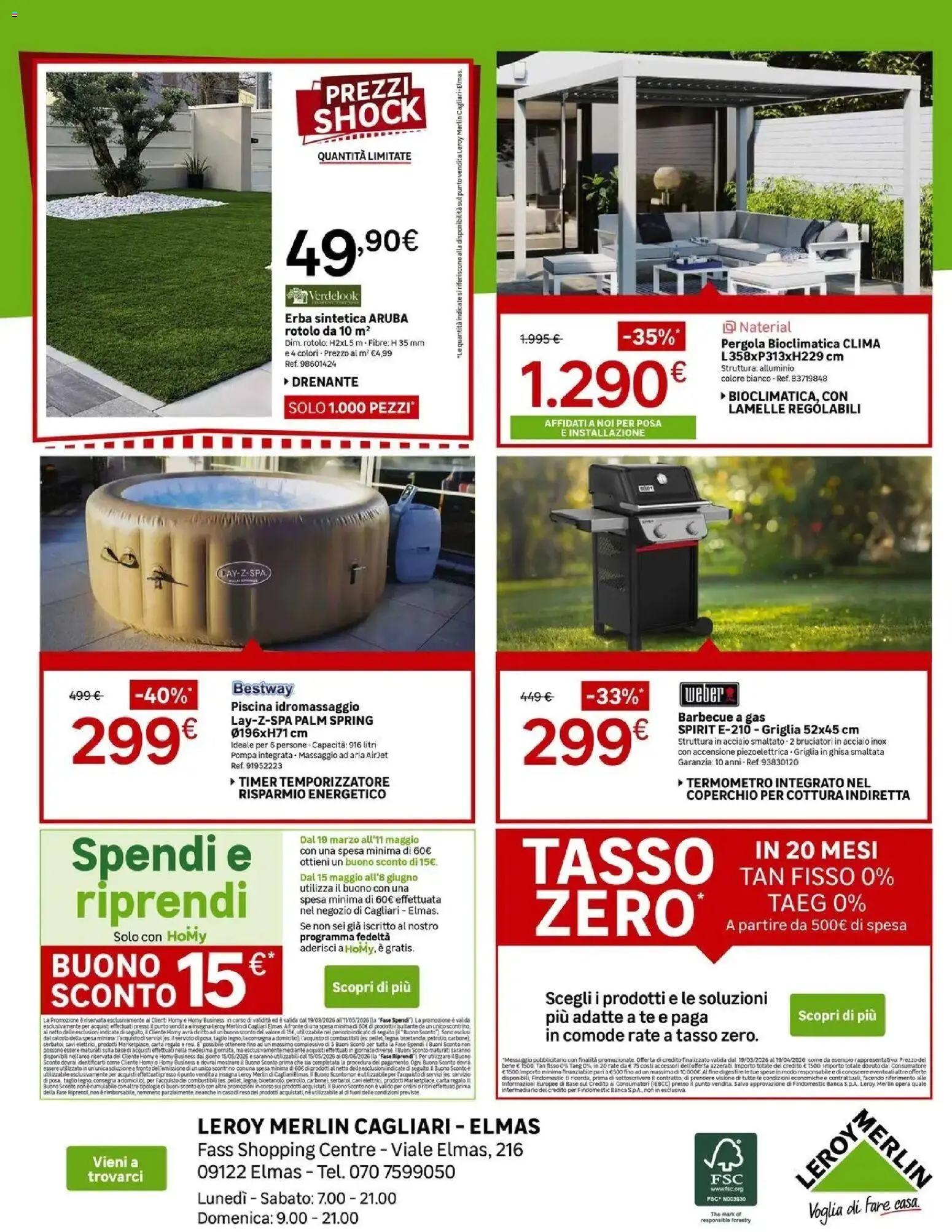 Volantino Leroy Merlin del 19.03.2026 | Pagina: 8 | Prodotti: Barbecue, Barbecue a gas, Griglia, Termometro