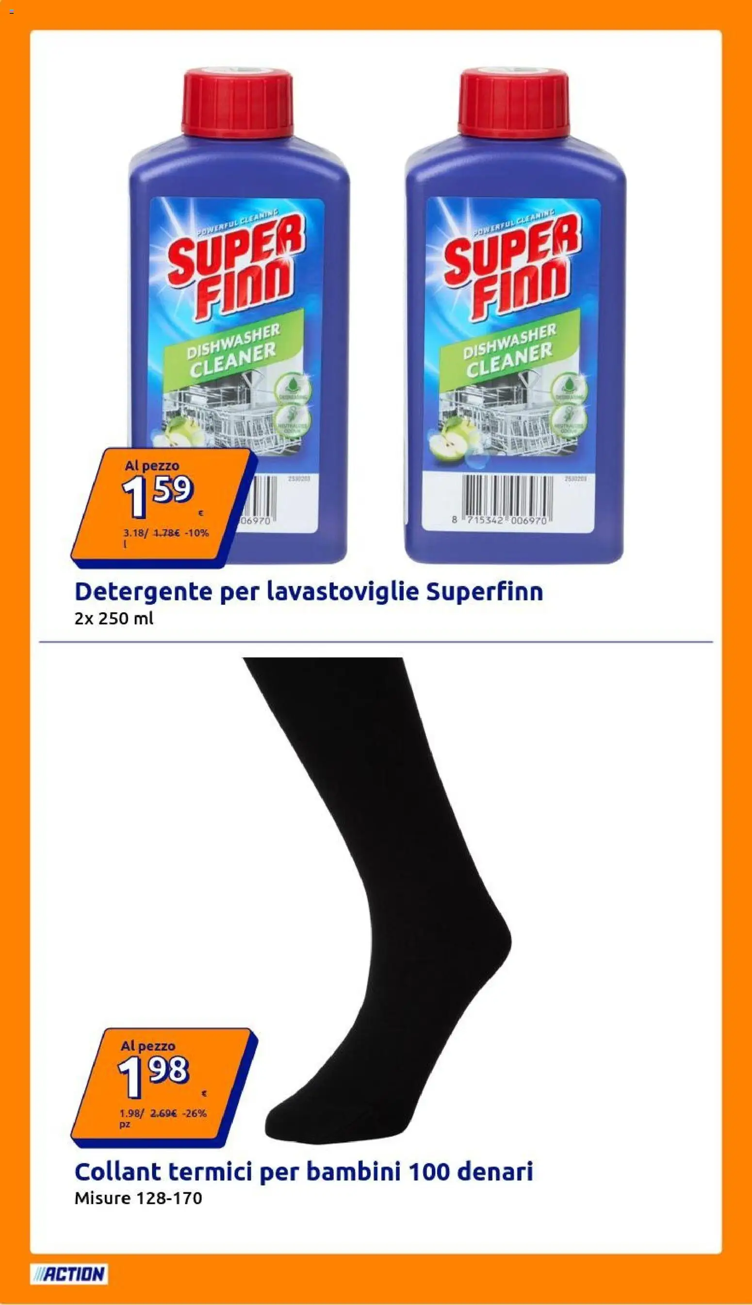 Volantino Action del 21/10/2026 | Pagina: 14 | Prodotti: Detergente, Collant, Lavastoviglie