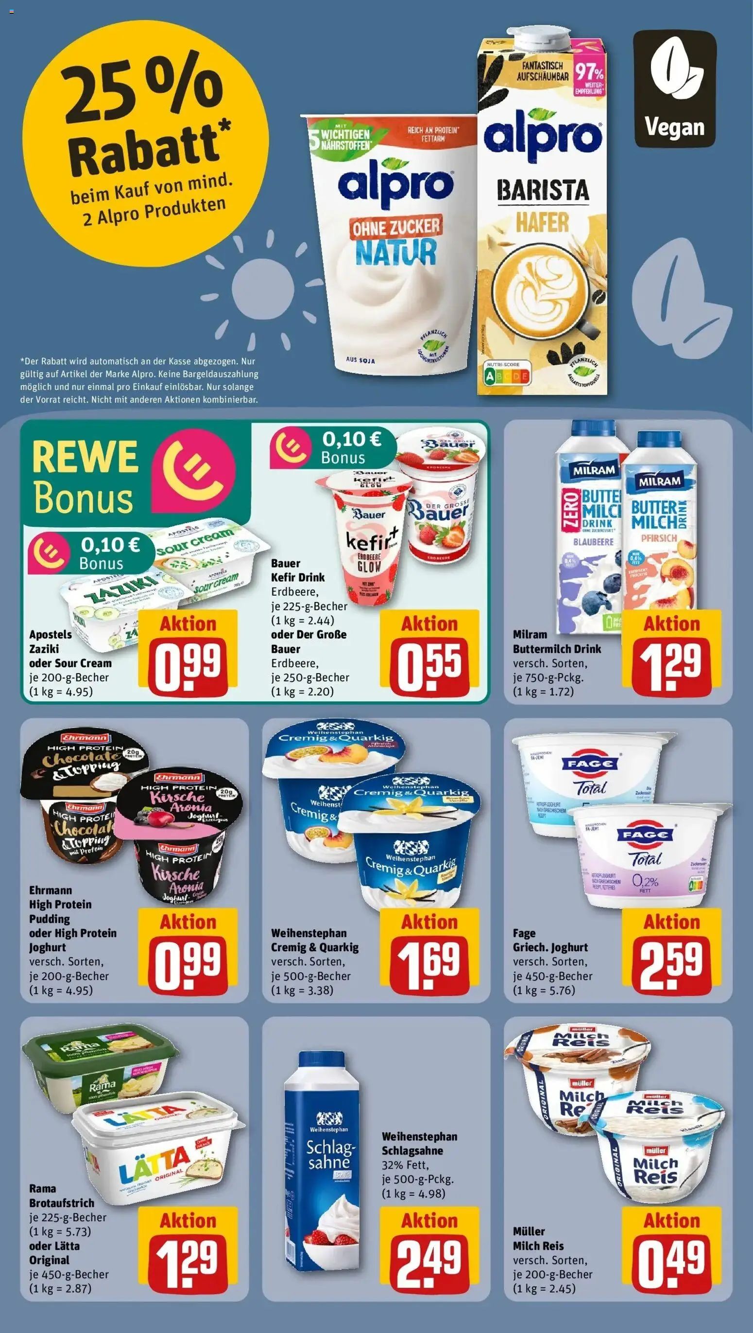 Rewe Prospekt Niederkrüchten	 – gültig ab 10.05.2026 | Seite: 15 | Produkte: Quark, Joghurt, Milram, Sahne