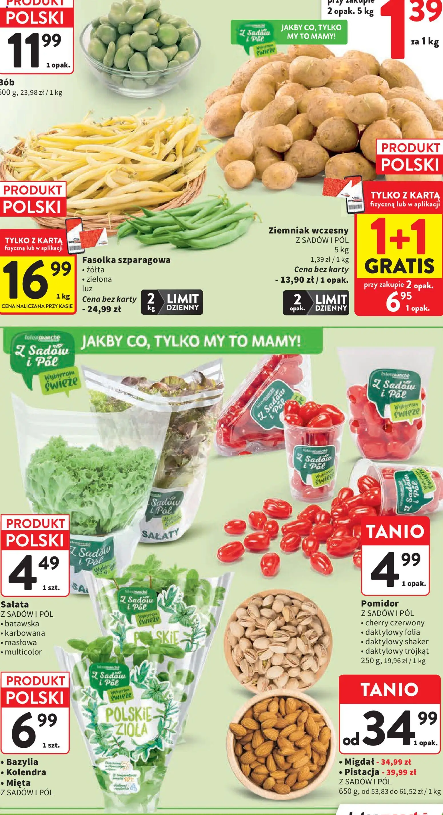 Intermarche gazetka od 02.07.2026 | Strona: 11 | Produkty: Karta, Mięta, Bazylia, Fasolka szparagowa