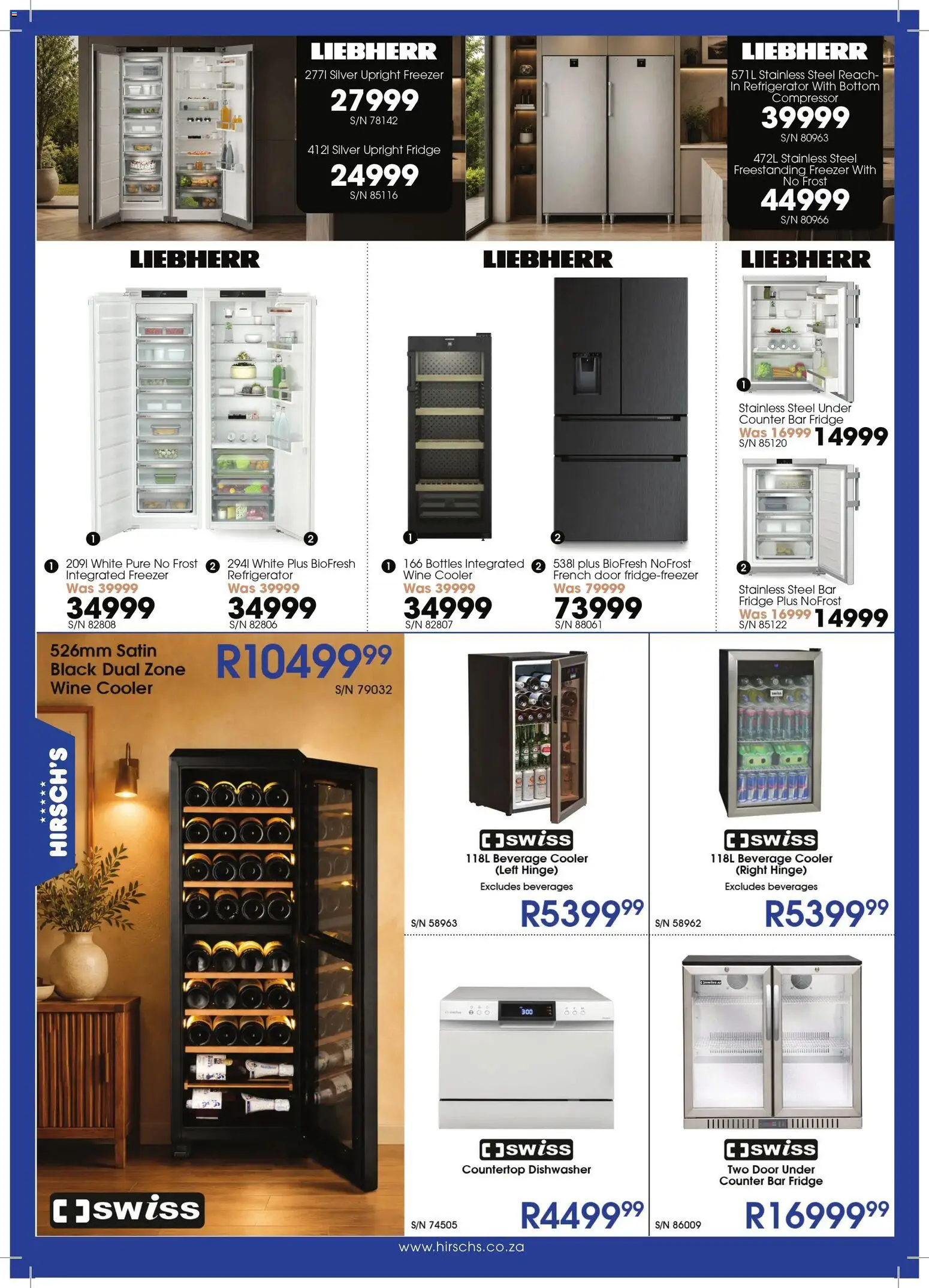 New Hirsch's catalogue – valid from 23/06/2026 | Page: 43 | Products: Refrigerator, Compressor, Cooler, Wine