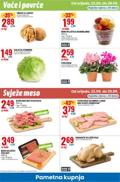 SVINJSKA SLABINA I LEĐA BEZ KOSTIJU ODREZAK*, Svinjska slabina i leđa bez kosti odrezak - Pregled kataloga iz trgovine Eurospin, vrijedi od 23.09.2026 | Stranica: 6