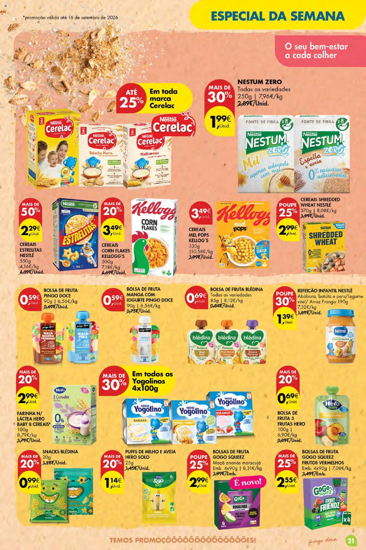 Pingo Doce Poupe Esta Semana Açores │ válido de 03/09/2026 | Página: 21 | Produtos: Bolsa, Snacks, Iogurte, Milho