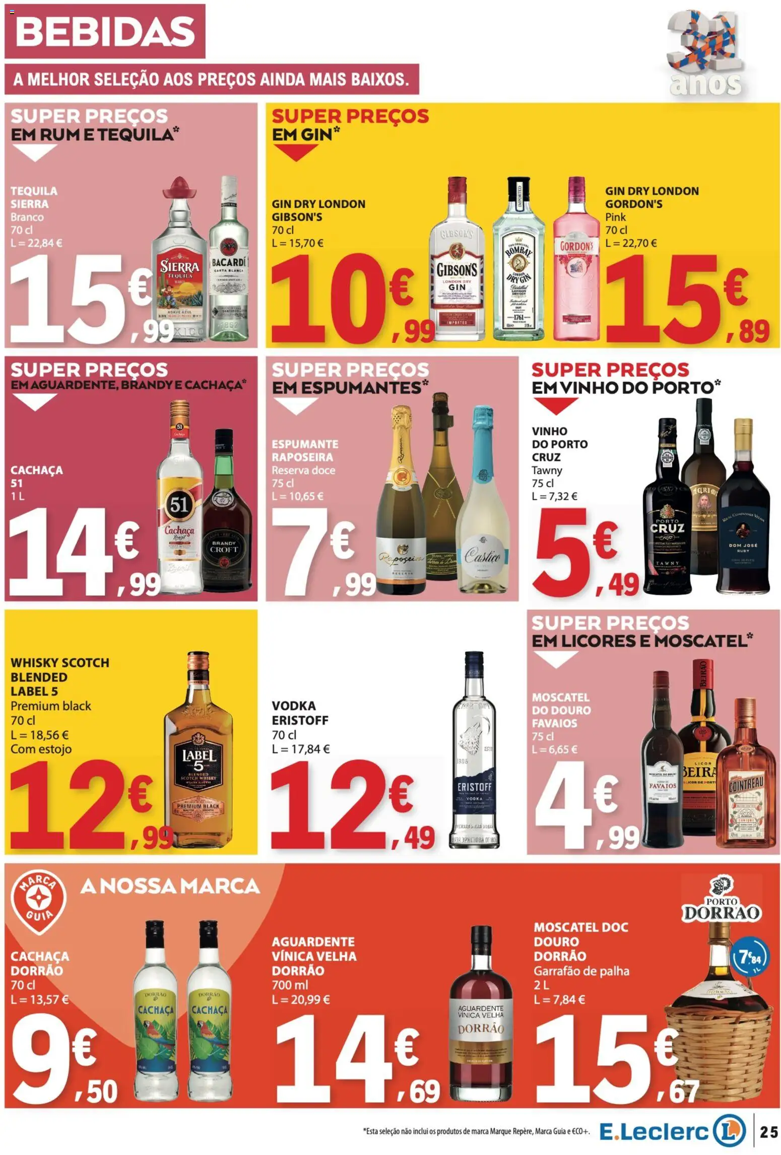 E.Leclerc folheto │ válido de 29/10/2026 | Página: 25 | Produtos: Espumante, Vinho espumante, Brandy, Vinho
