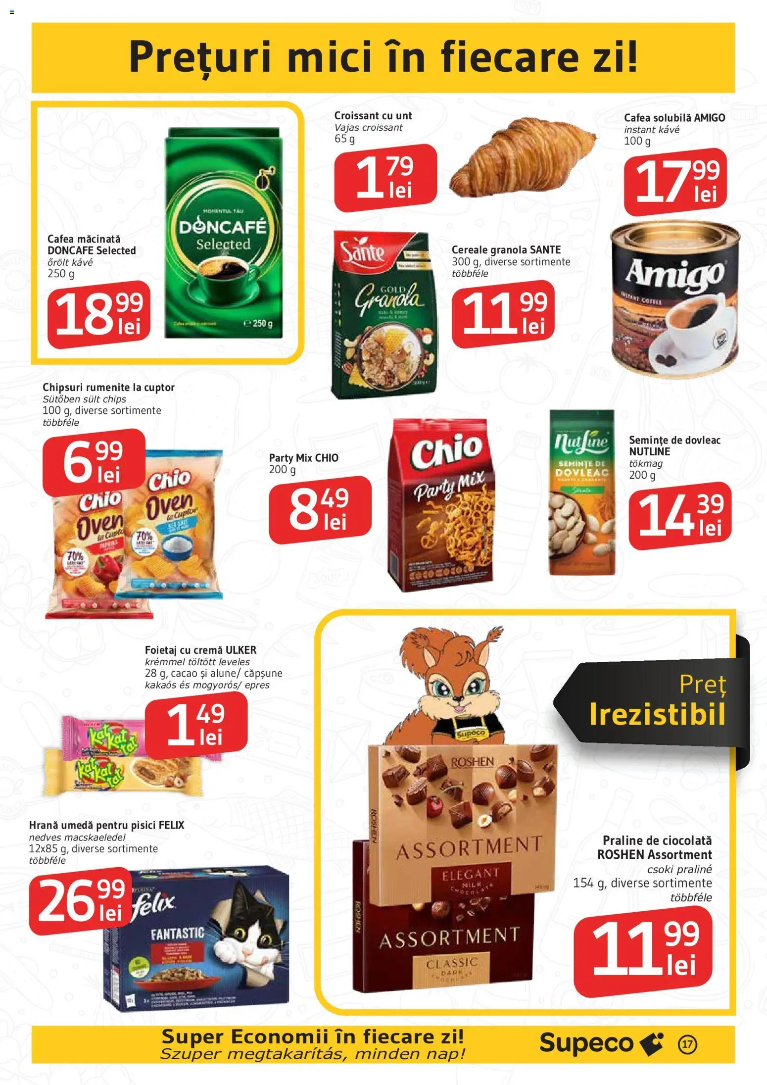 Noul catalog Supeco – valabil de la 22.10.2026 | Pagină: 17 | Produse: Mici, Semințe, Chipsuri, Cacao