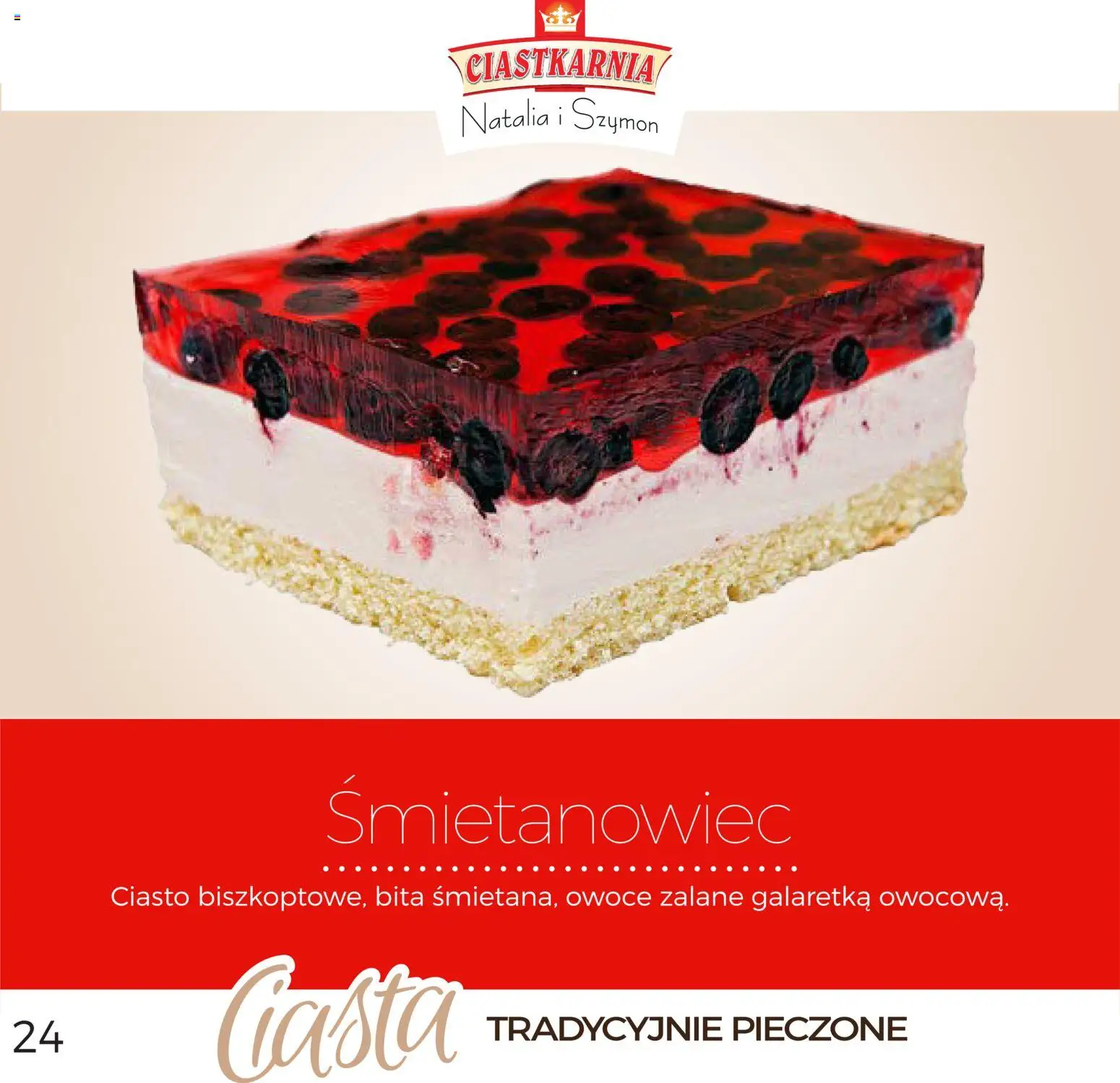 Topaz Gazetka - Ciasta od 01.12.2025 | Strona: 24 | Produkty: Ciasto karmelowe, Ciasto