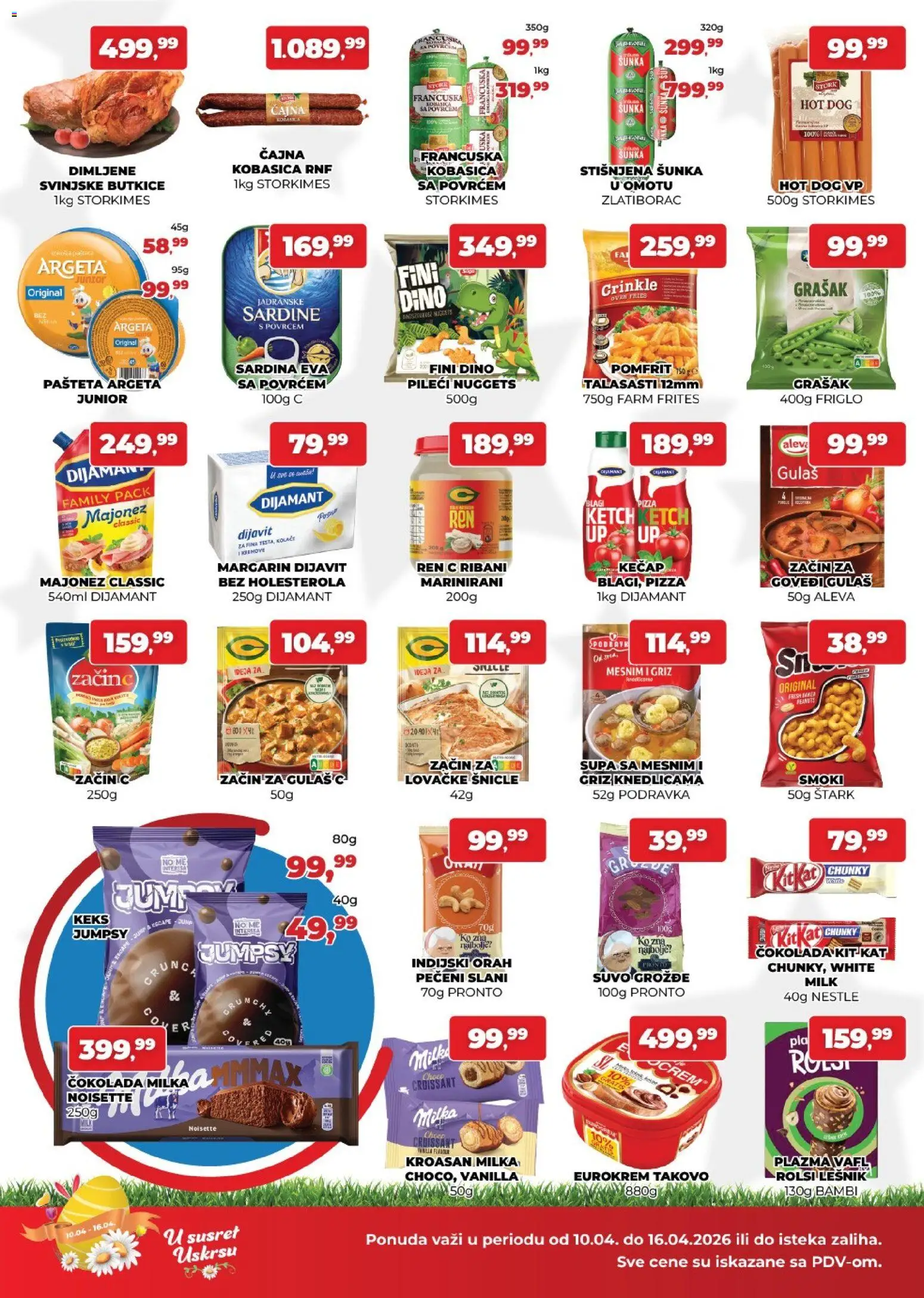 Plus Cash & Carry katalog - važi od 10.04.2026 | Strana: 2 | Proizvode: Indijski orah, Pronto, Kroasan, Podravka