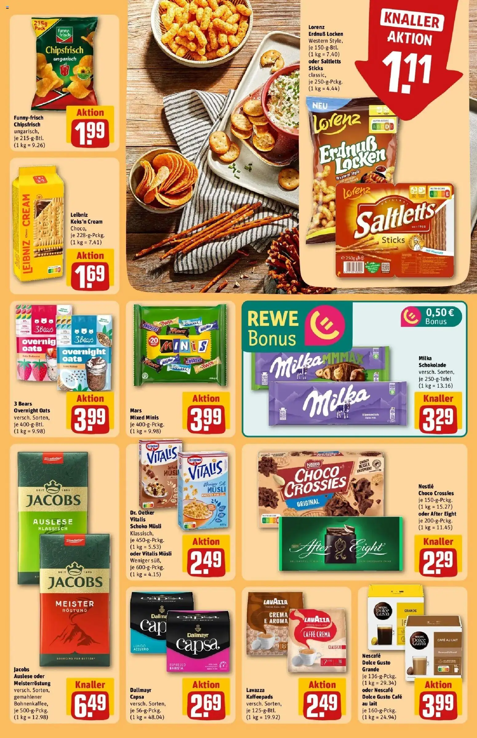 REWE Prospekt ab 04.05.2026 zum Blättern » Angebote | Seite: 29 | Produkte: Nescafe, Schokolade, Mars, Dolce gusto
