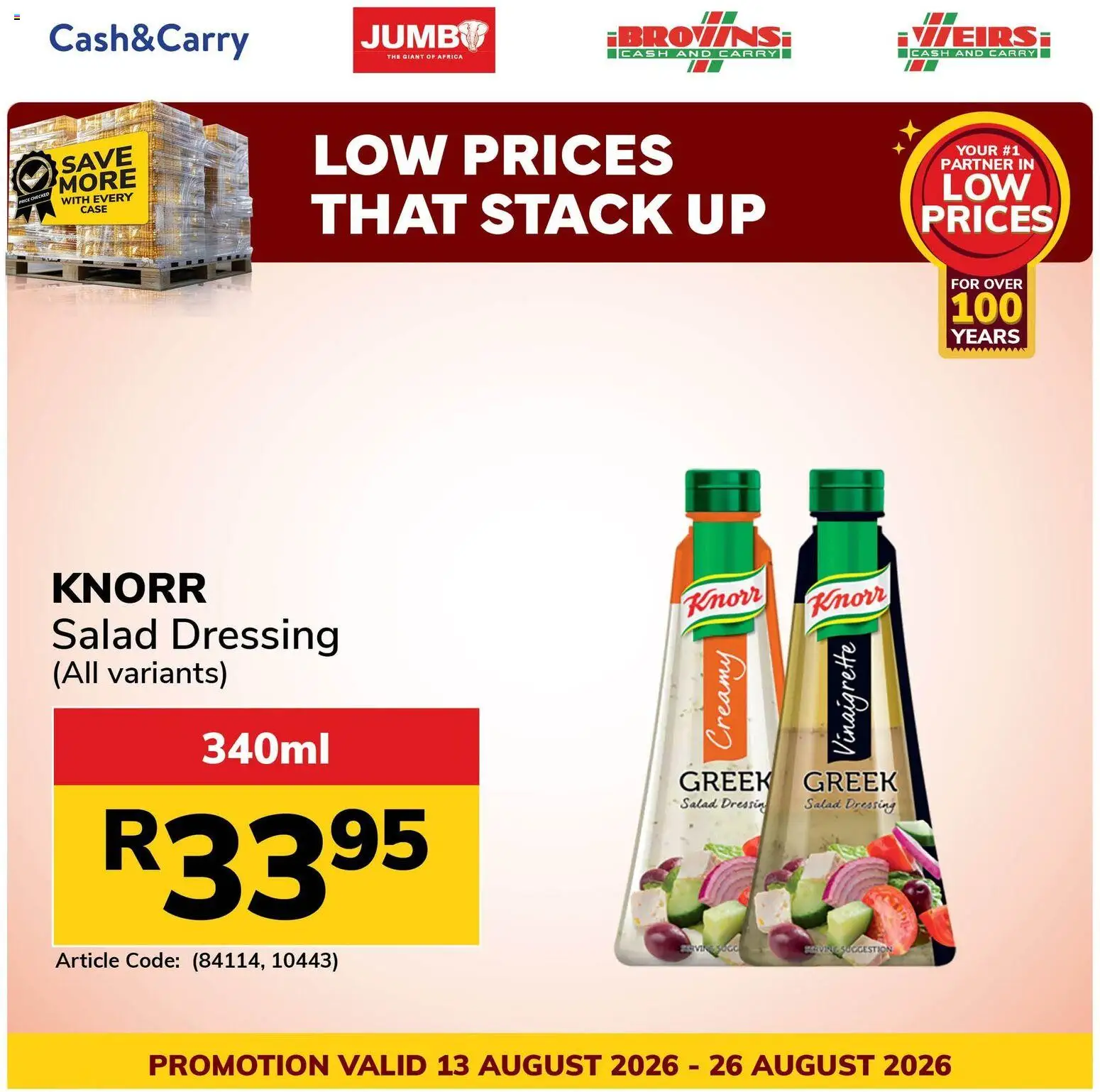 New Jumbo catalogue – valid from 13/08/2026 | Page: 5 | Products: Salad dressing, Case, Dressing, Salad