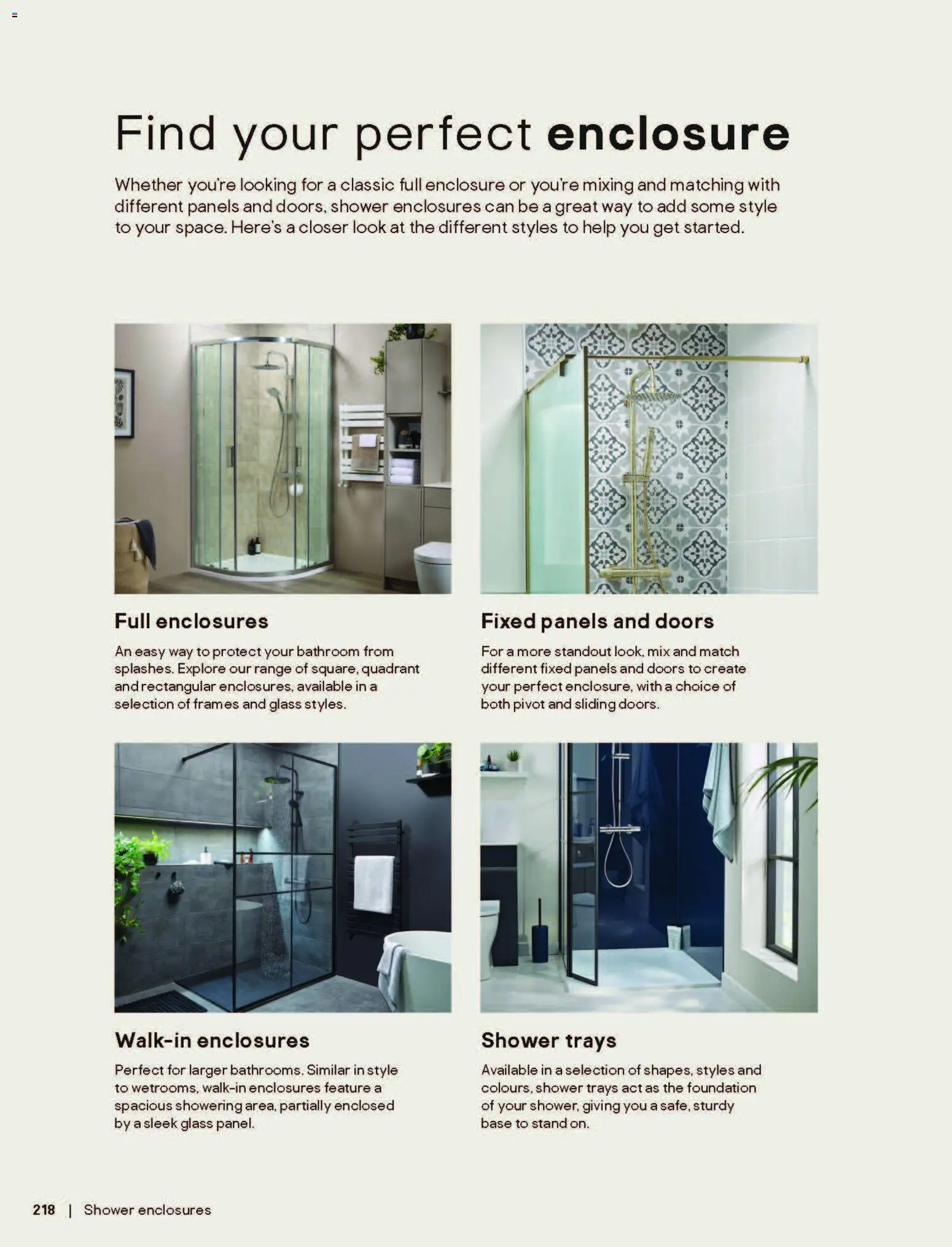 {H1} | Page: 218 | Products: Shower, Doors
