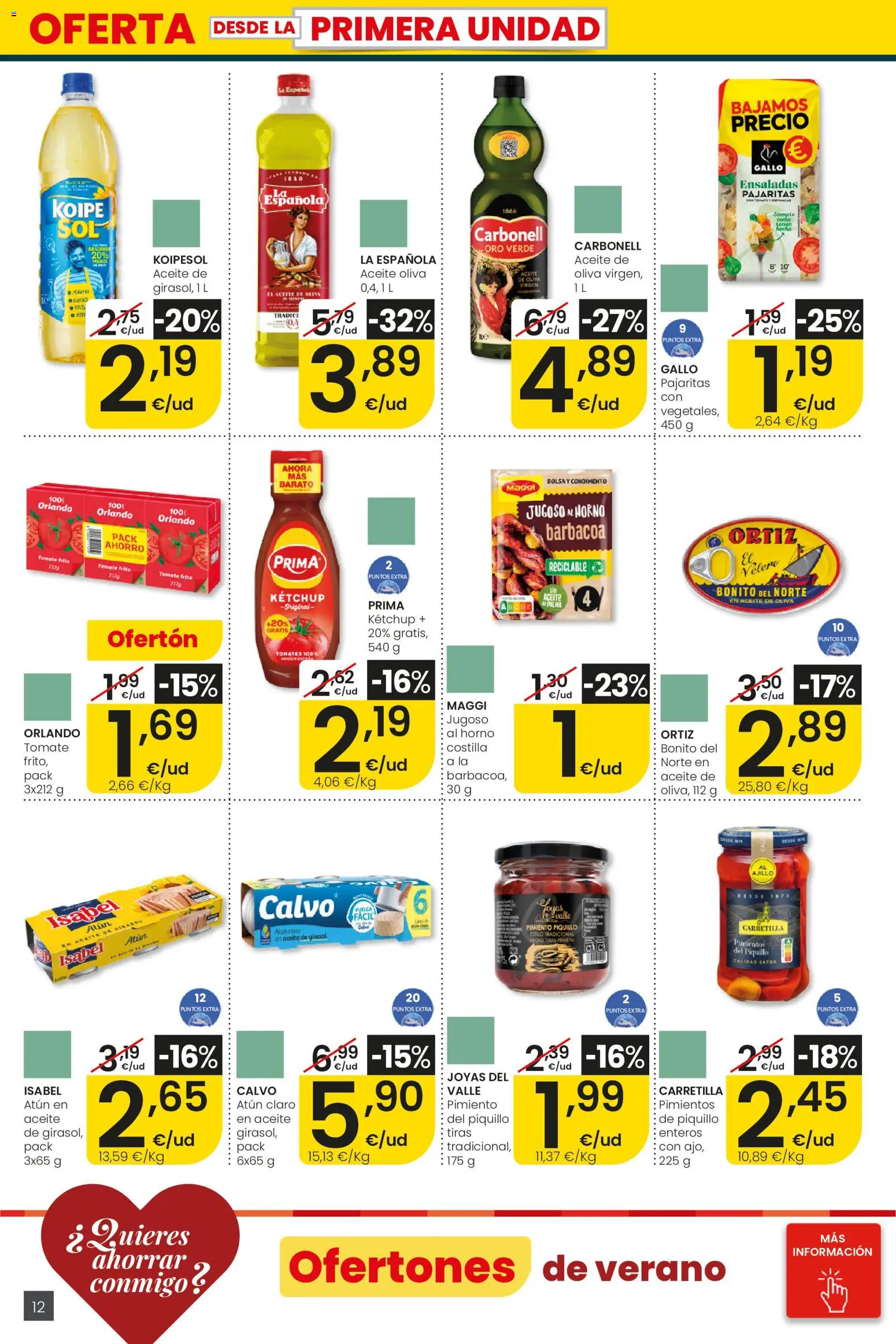 Eroski City │ válido desde el 30/07/2026 | Página: 12 | Productos: Tomates, Aceite de oliva, Bolsa, Barbacoa