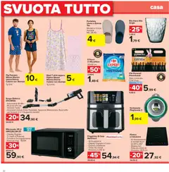 Anteprima del volantino Carrefour volantino Market valido a partire dal 24/07/2026 | Pagina: 20 | Prodotti: Spazzola, Scopa elettrica, Pantofole, Tubo