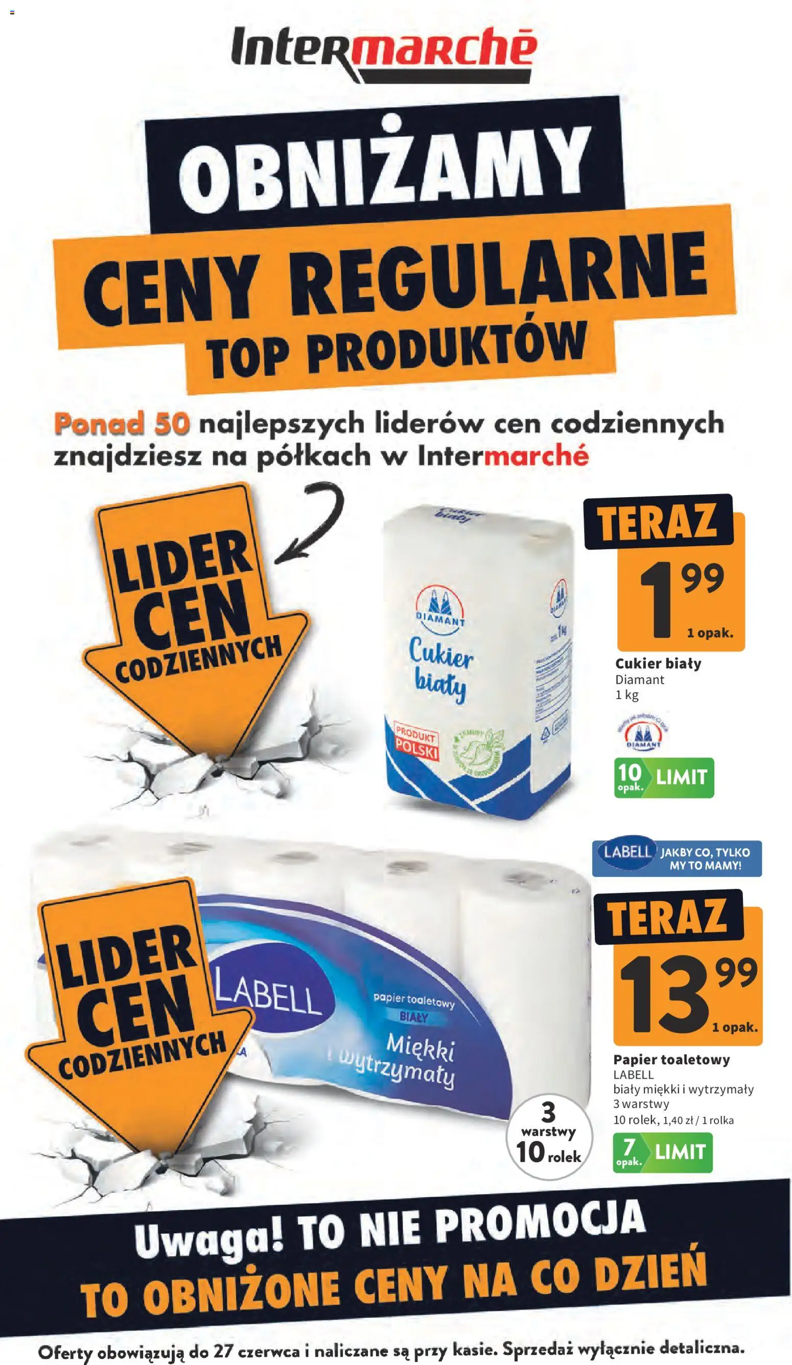 Intermarche gazetka od 18.06.2026 | Strona: 8 | Produkty: Top, Papier toaletowy, Cukier biały, Cukier