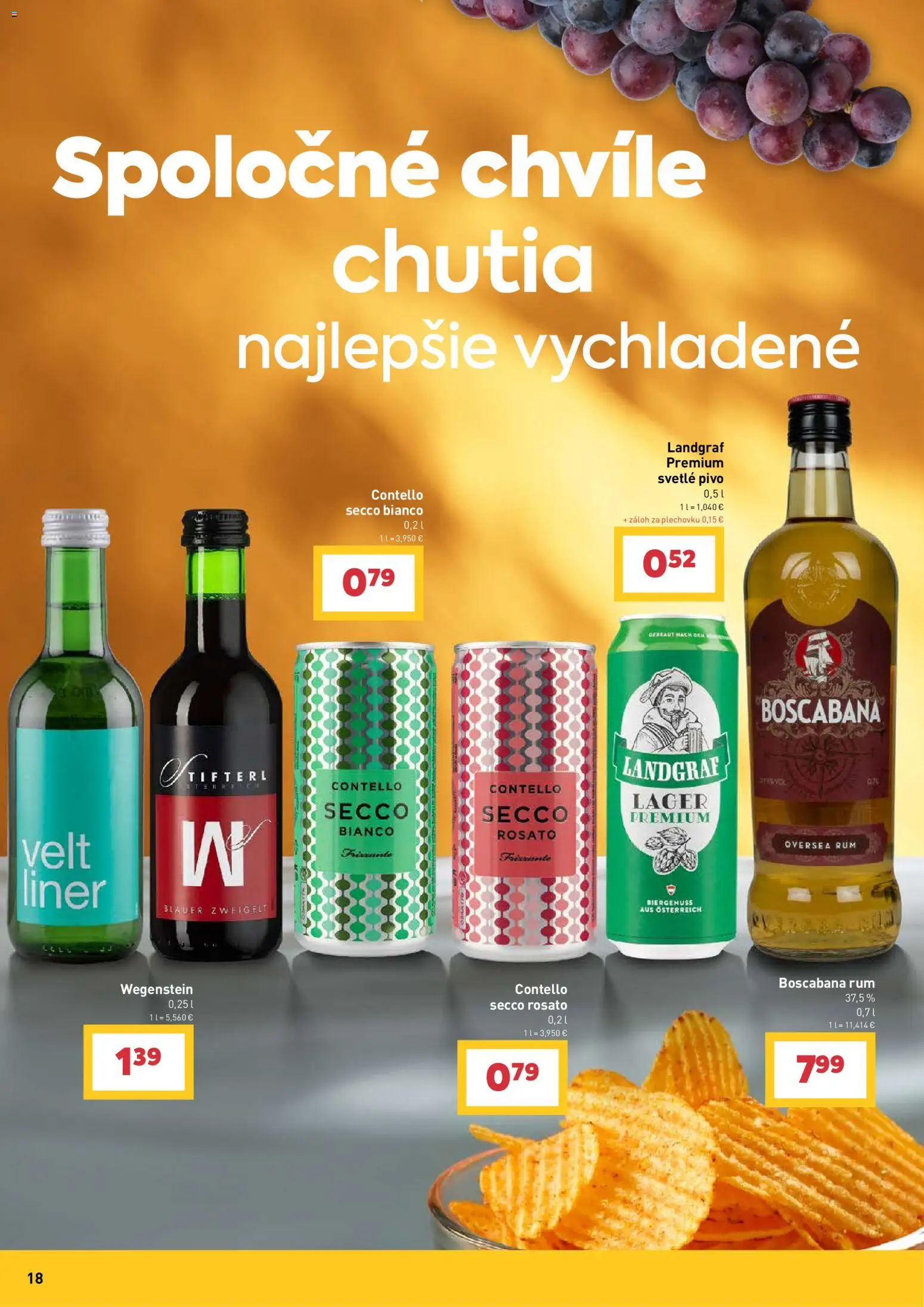 Nové Billa akcie – leták je platný od 09.09.2026 | Strana: 18 | Produkty: Pivo, Secco Bianco, Rum