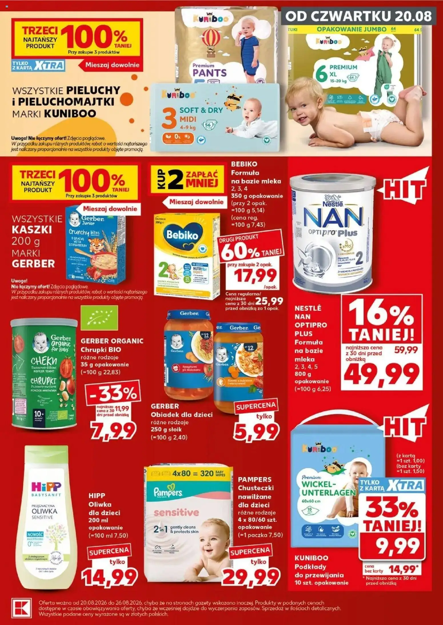 Kaufland gazetka - Super Sobota od 22.08.2026 - od jutra PDF | Strona: 23 | Produkty: Chusteczki, Chrupki, Gazety, Podkłady do przewijania