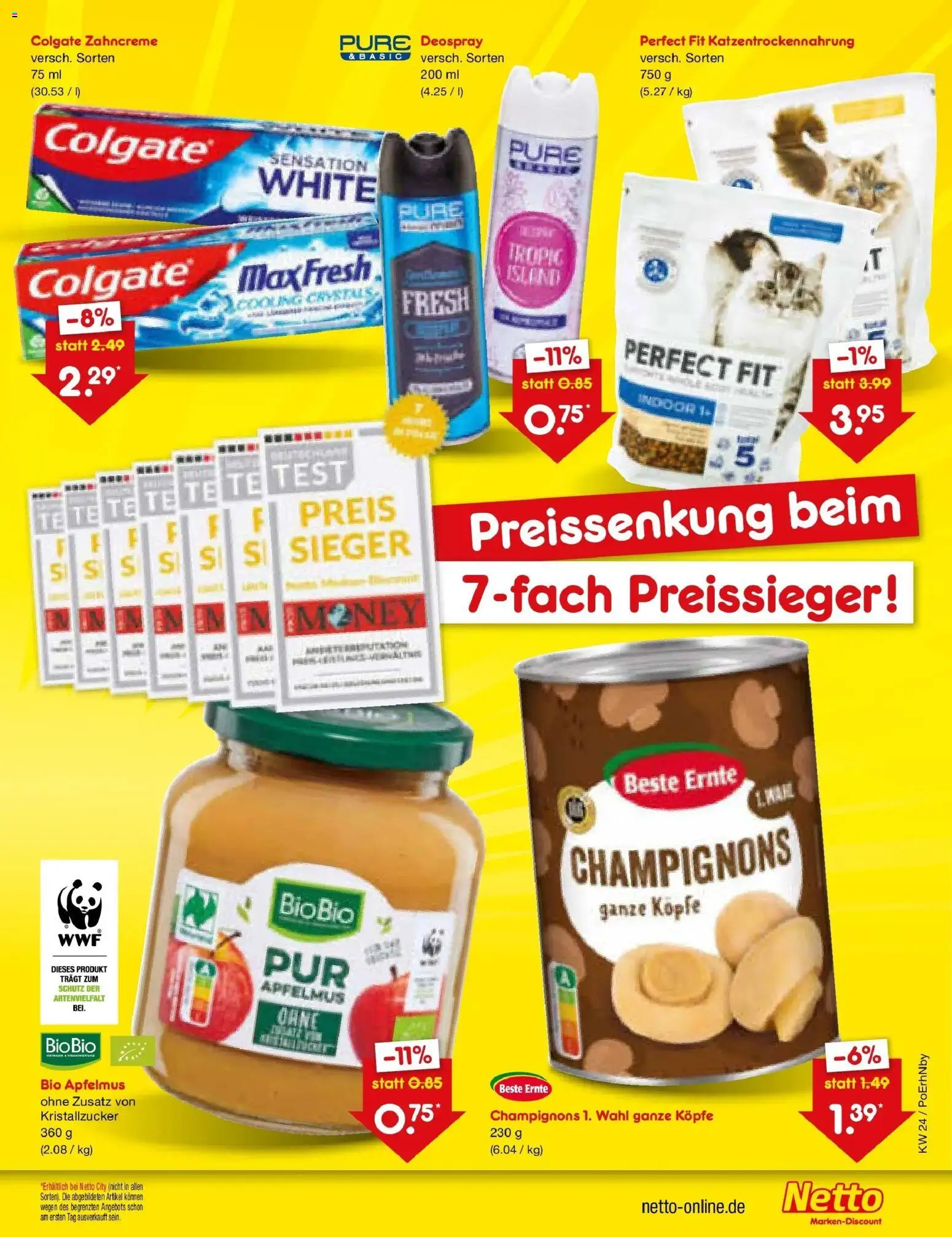 Netto Marken-Discount Prospekt Velden – gültig ab 14.06.2026 | Seite: 7 | Produkte: Champignons, Deospray