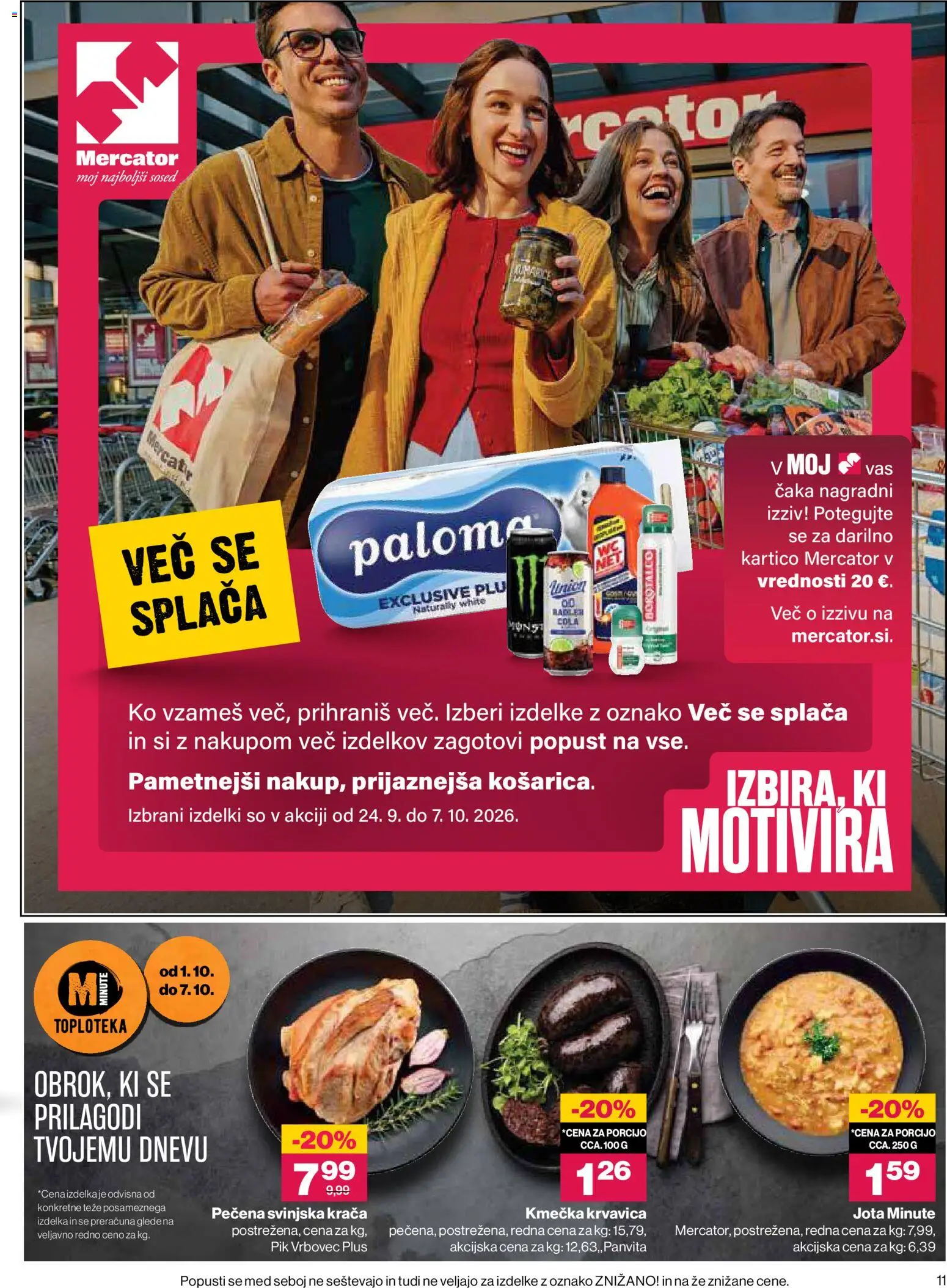 Novi Mercator katalog ponudbe – veljaven od 01.10.2026 | Stran: 11