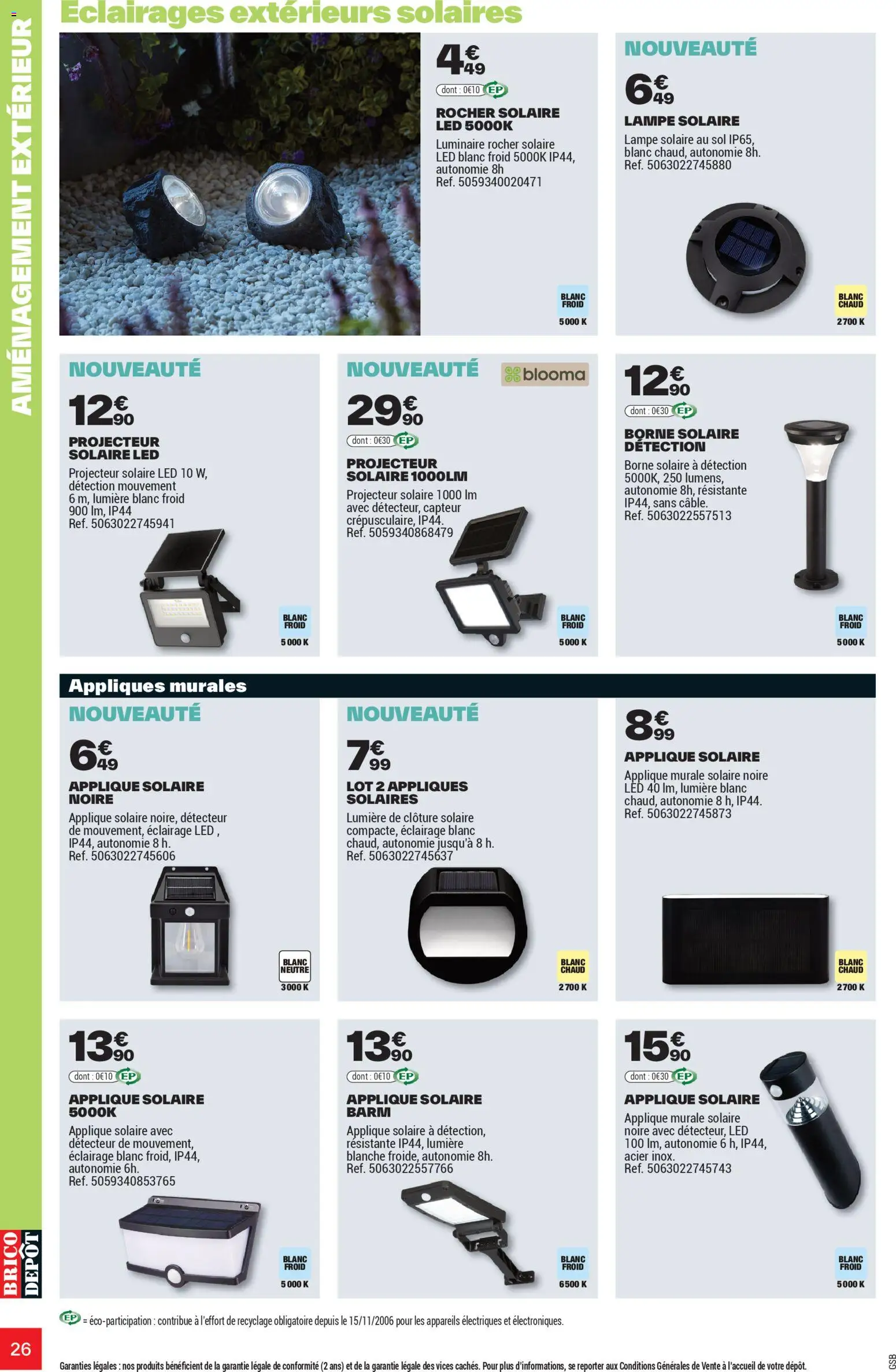 {H1} | Page: 26 | Produits: Projecteur solaire, Lampe, Lampe solaire, Projecteur