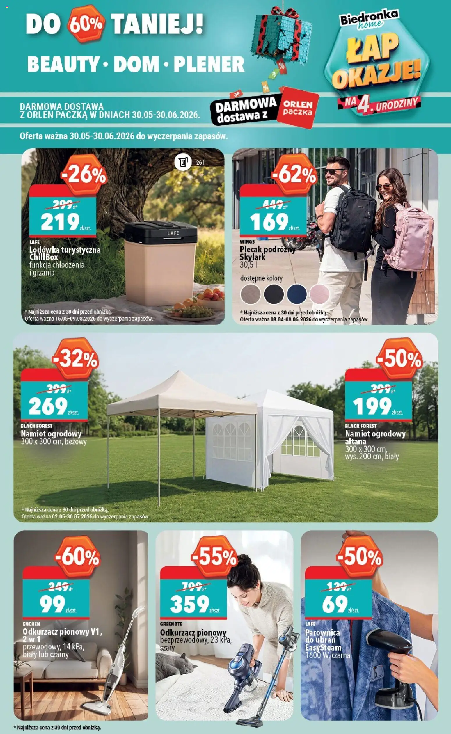 Biedronka gazetka - Home od 06.06.2026 | Strona: 9 | Produkty: Odkurzacz, Cleaner, Odkurzacz pionowy, Parownica