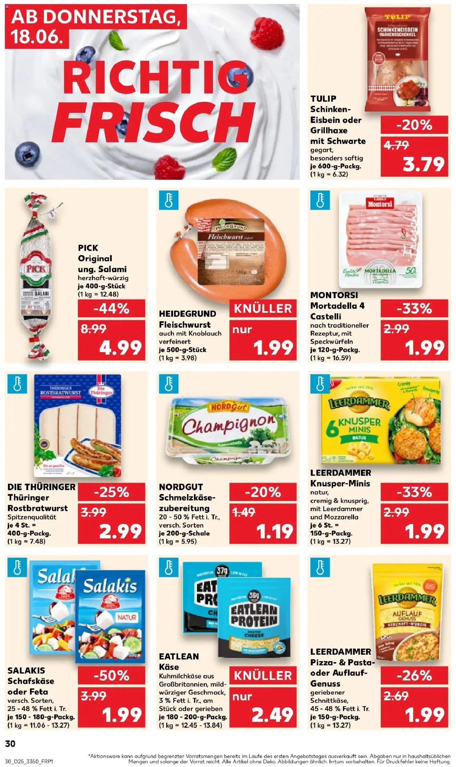 Kaufland Prospekt Mittweida – gültig ab 15.06.2026 | Seite: 39 | Produkte: Bratwurst, Knoblauch, Pasta, Salami