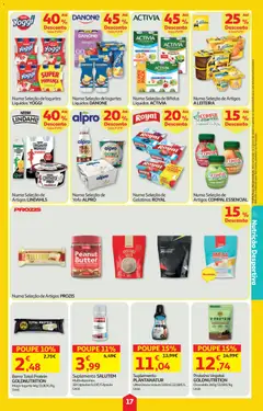 Pré-visualização Auchan folheto válido de 09/07/2026 | Página: 17 | Produtos: Nestlé, Maça, Chocolate, Proteina
