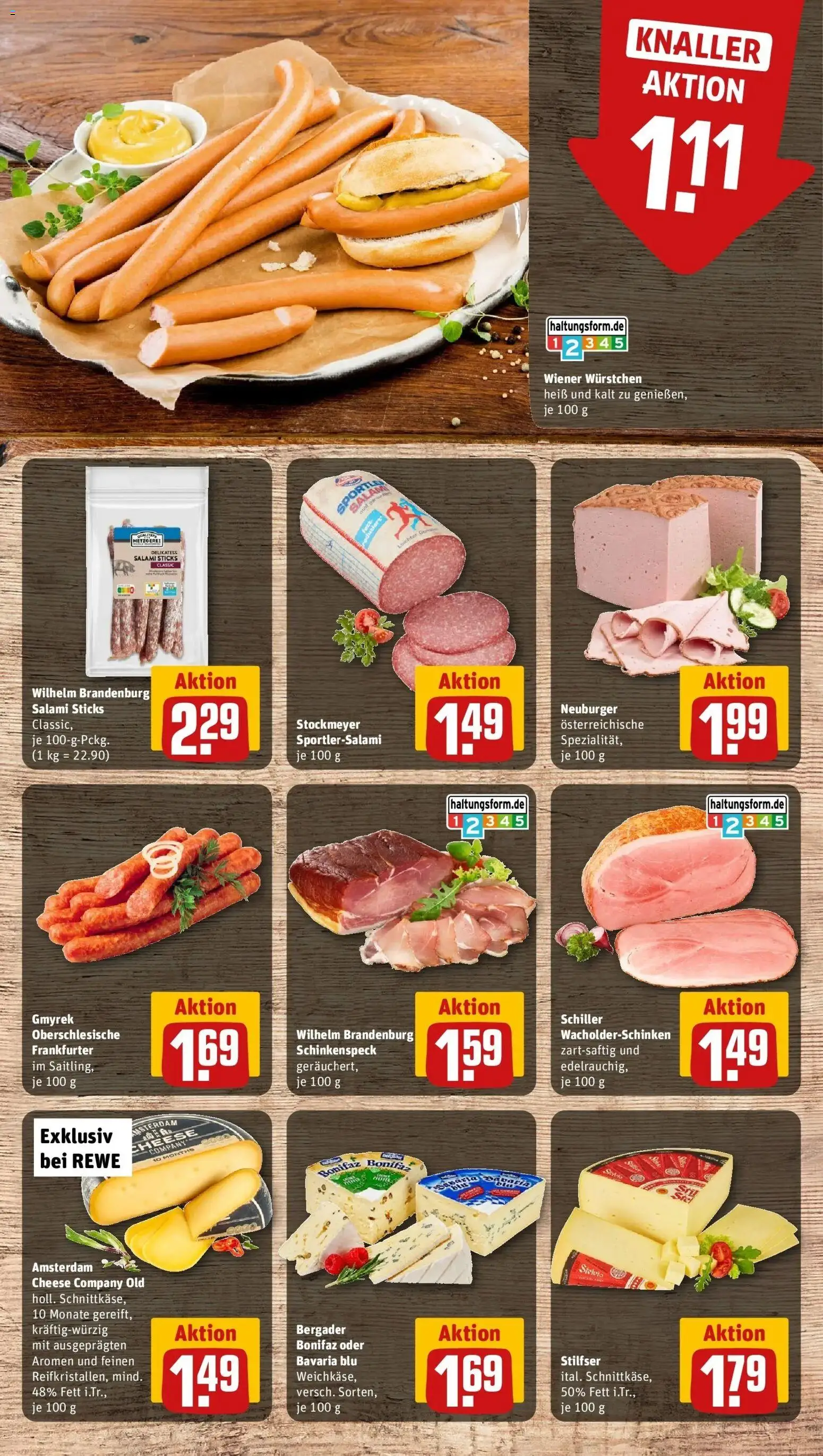 Rewe Prospekt Isenbüttel – gültig ab 27.07.2026 | Seite: 9 | Produkte: Wiener wurstchen, Salami